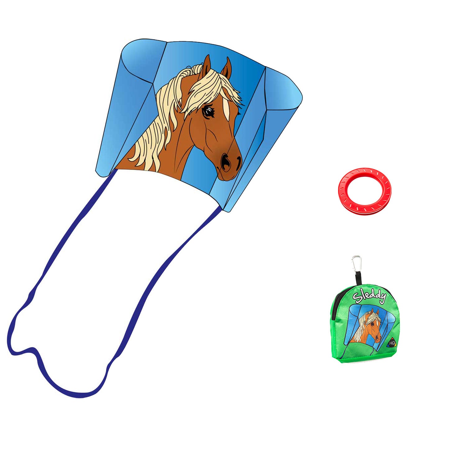 HQ Sleddy Kinderdrachen – Stabloser Taschendrachen für Kinder ab 5 Jahren | Leicht zu fliegen & sofort startklar