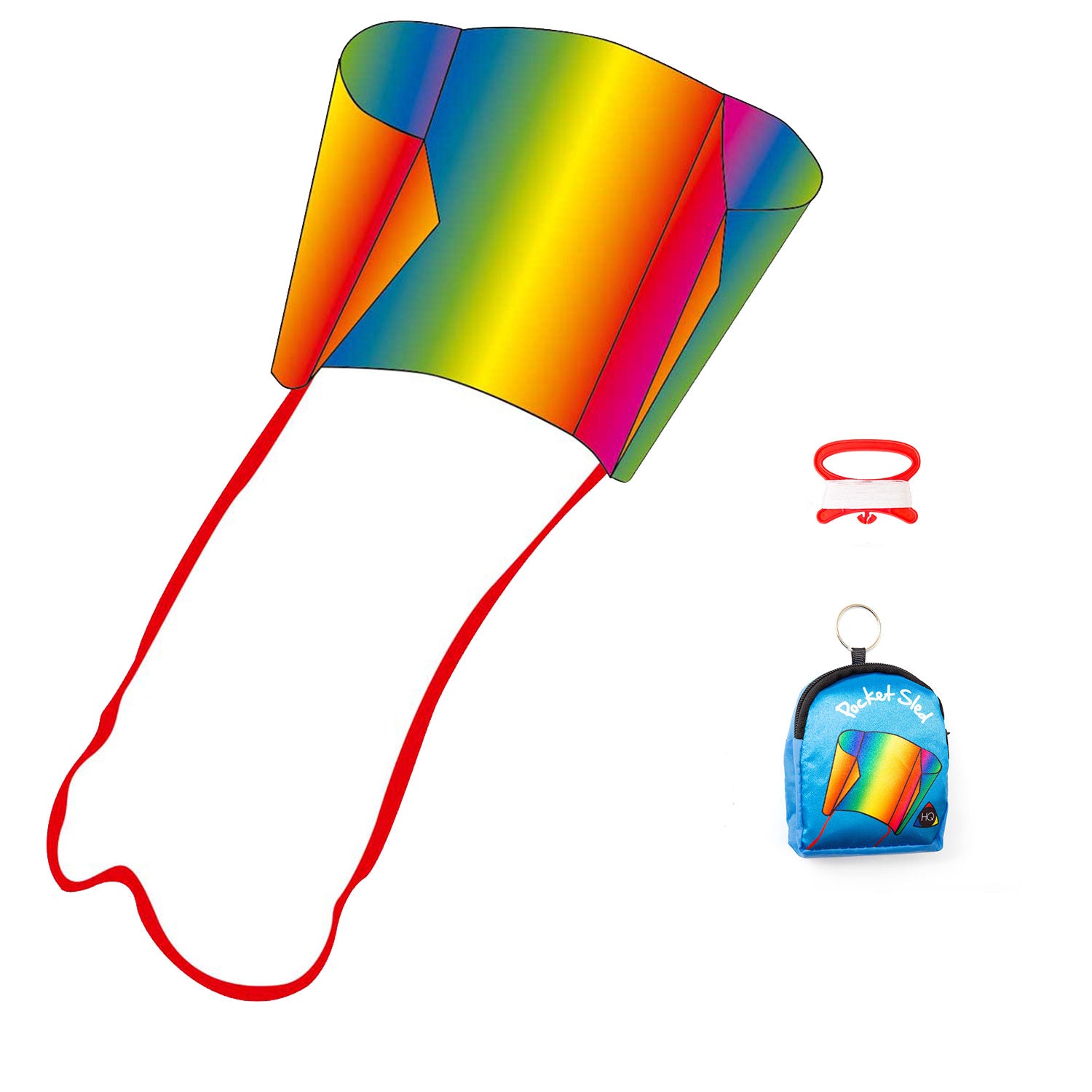 HQ Pocket Sled Kinderdrachen – Stabloser Taschendrachen für Kinder ab 5 Jahren | Leicht zu fliegen & sofort startklar