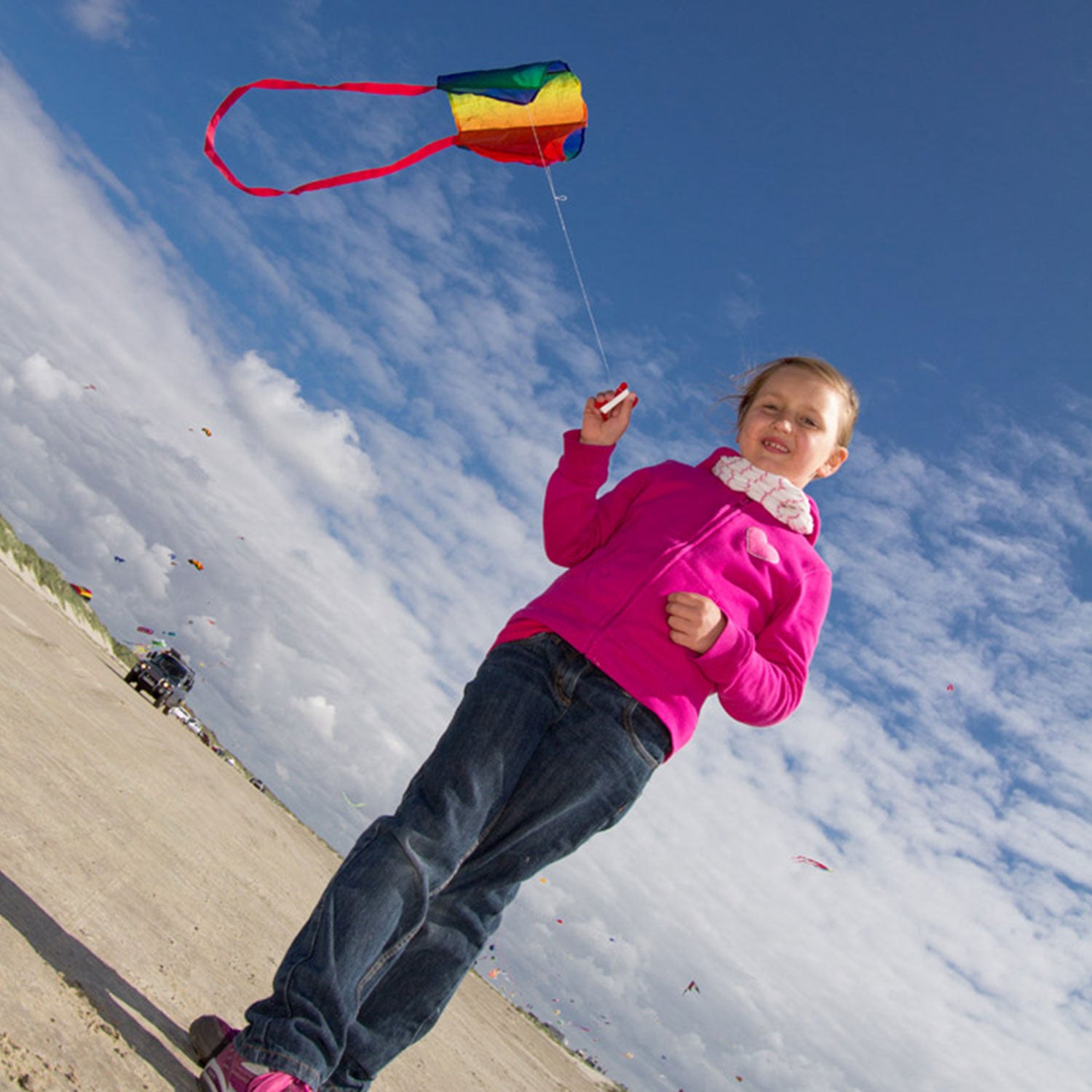 HQ Pocket Sled Kinderdrachen – Stabloser Taschendrachen für Kinder ab 5 Jahren | Leicht zu fliegen & sofort startklar