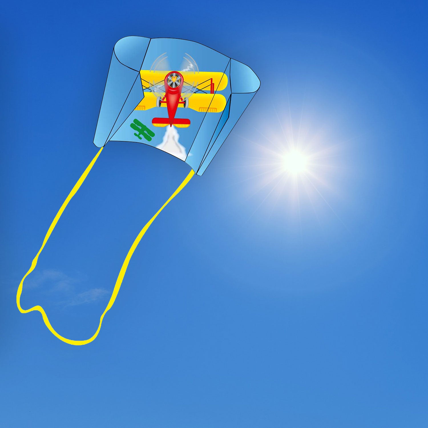 HQ Pocket Sled Kinderdrachen – Stabloser Taschendrachen für Kinder ab 5 Jahren | Leicht zu fliegen & sofort startklar