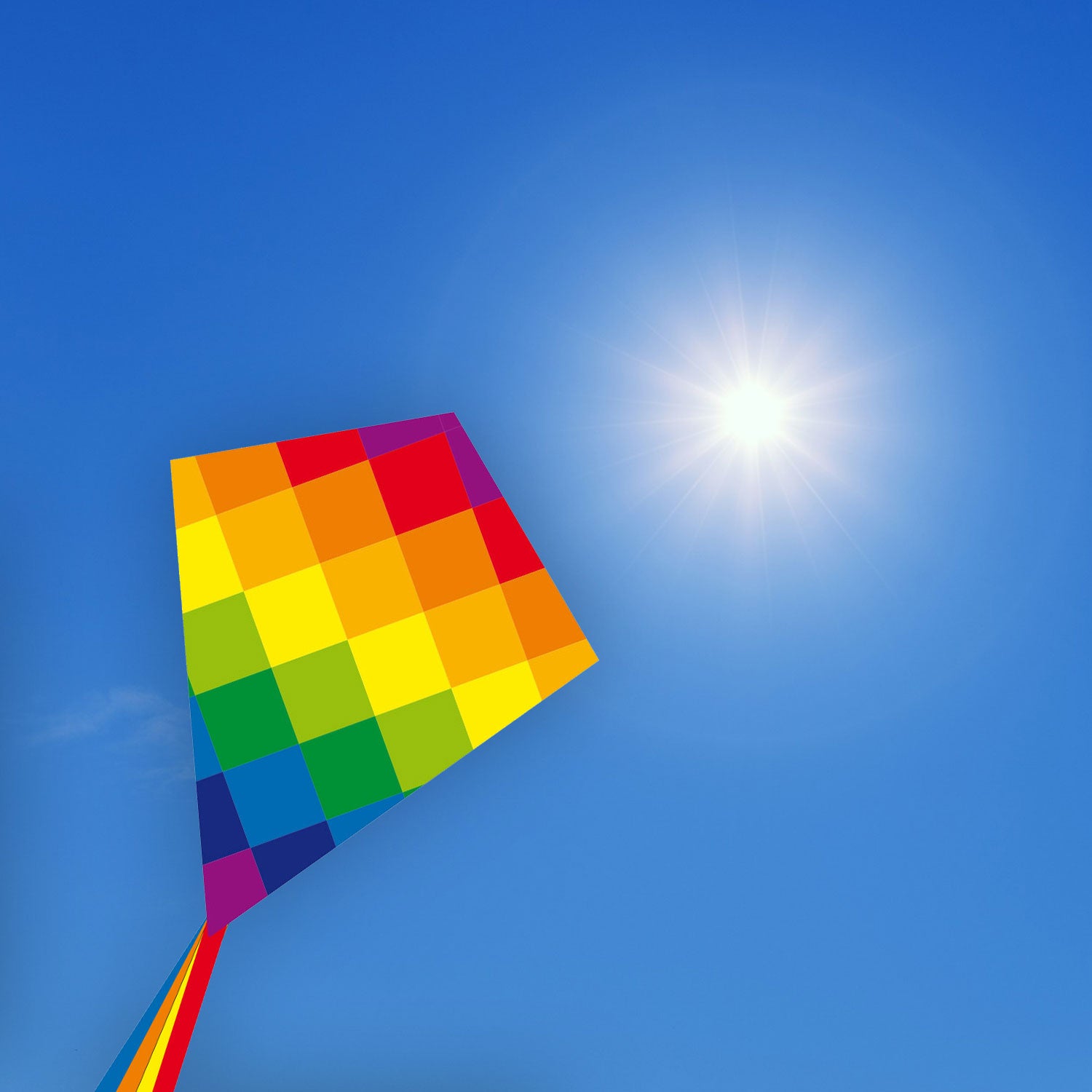 Kinderdrachen HQ Eddy Ecoline | Kinderdrache 70 cm flugfertig montiert | Flug Drachen für Kinder