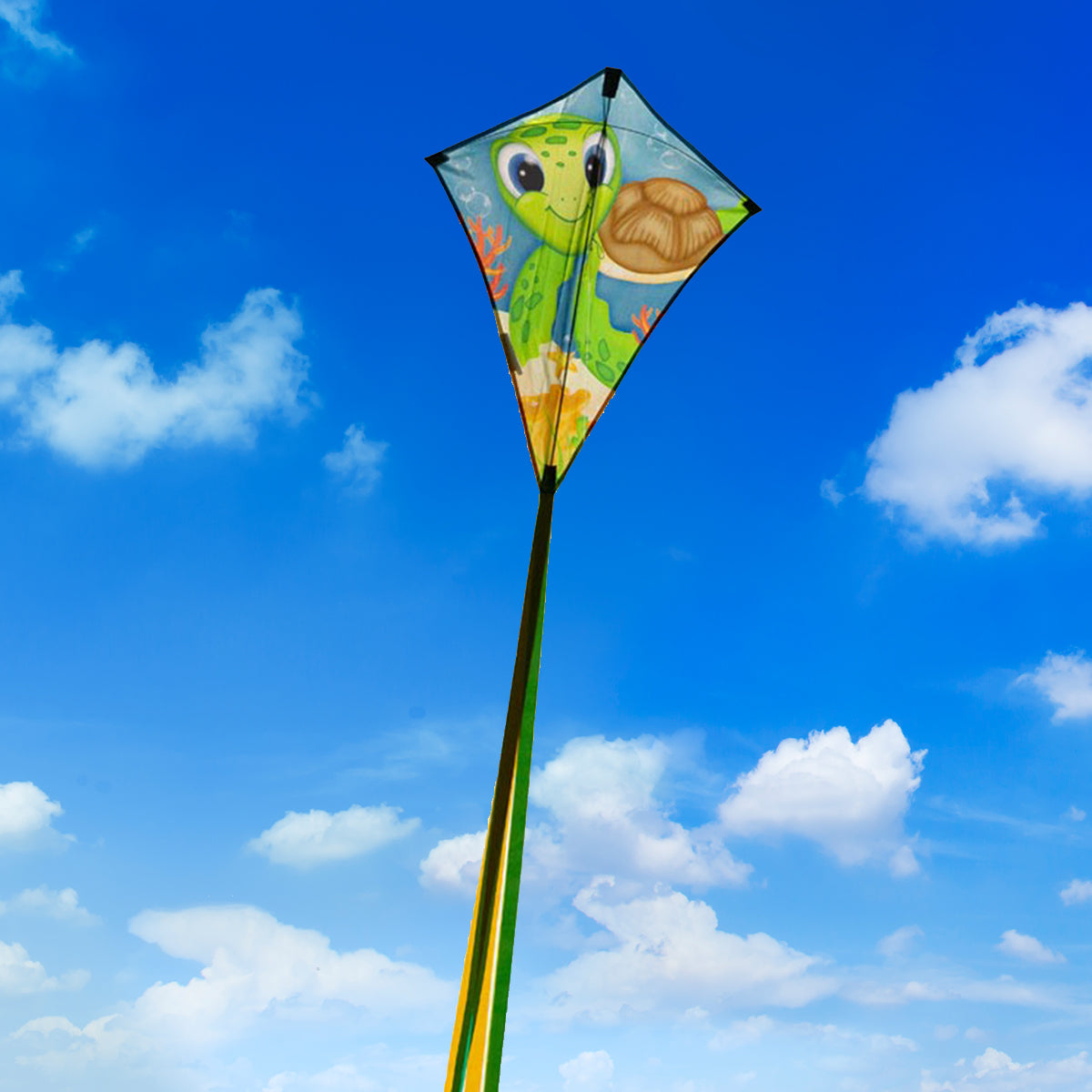 Kinderdrachen HQ Eddy Ecoline | Kinderdrache 70 cm flugfertig montiert | Flug Drachen für Kinder