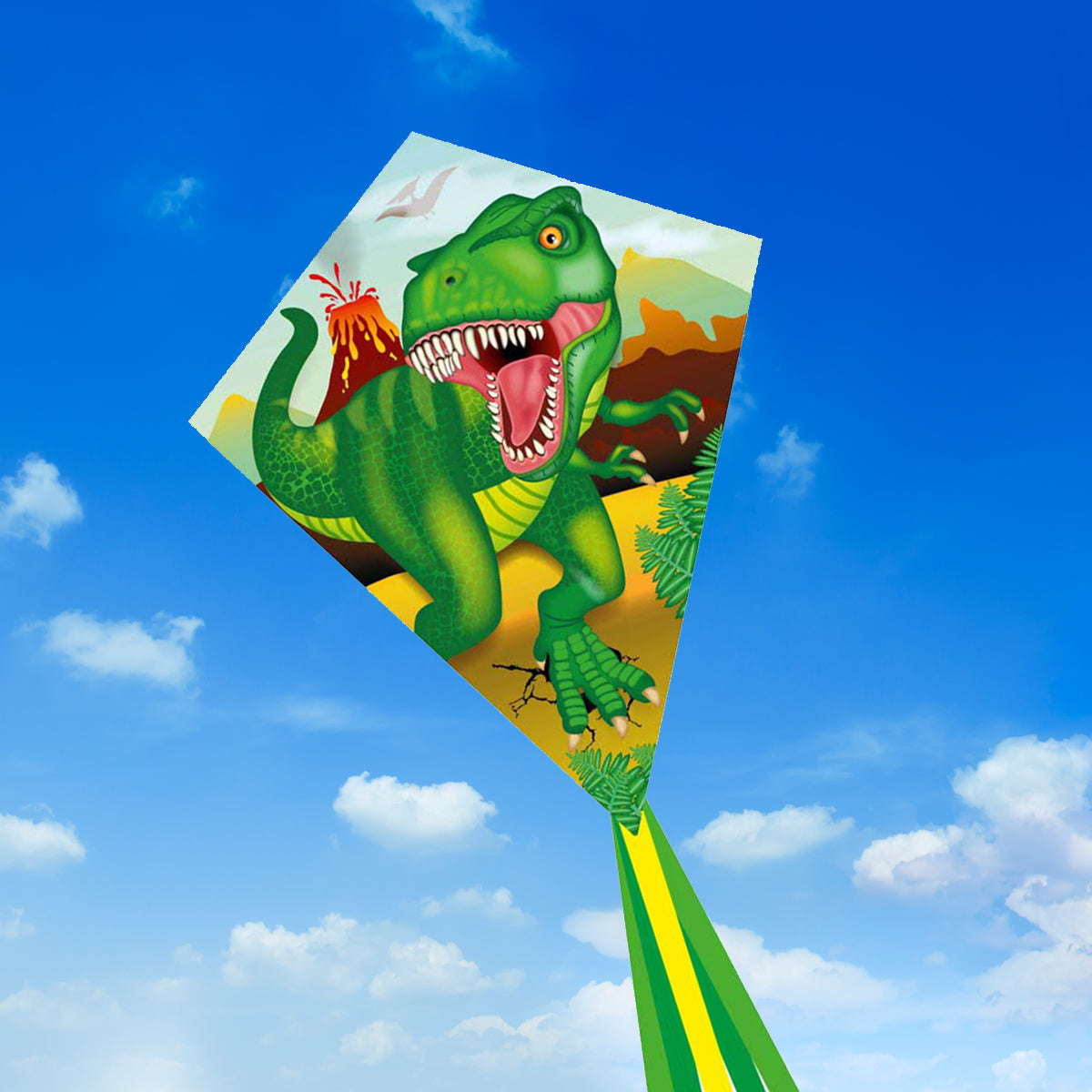 Kinderdrachen HQ Eddy Ecoline | Kinderdrache 70 cm flugfertig montiert | Flug Drachen für Kinder