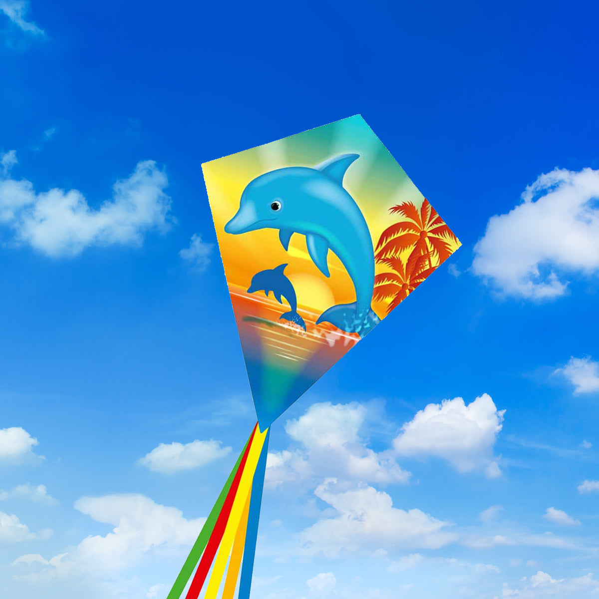 Kinderdrachen HQ Eddy Ecoline | Kinderdrache 70 cm flugfertig montiert | Flug Drachen für Kinder