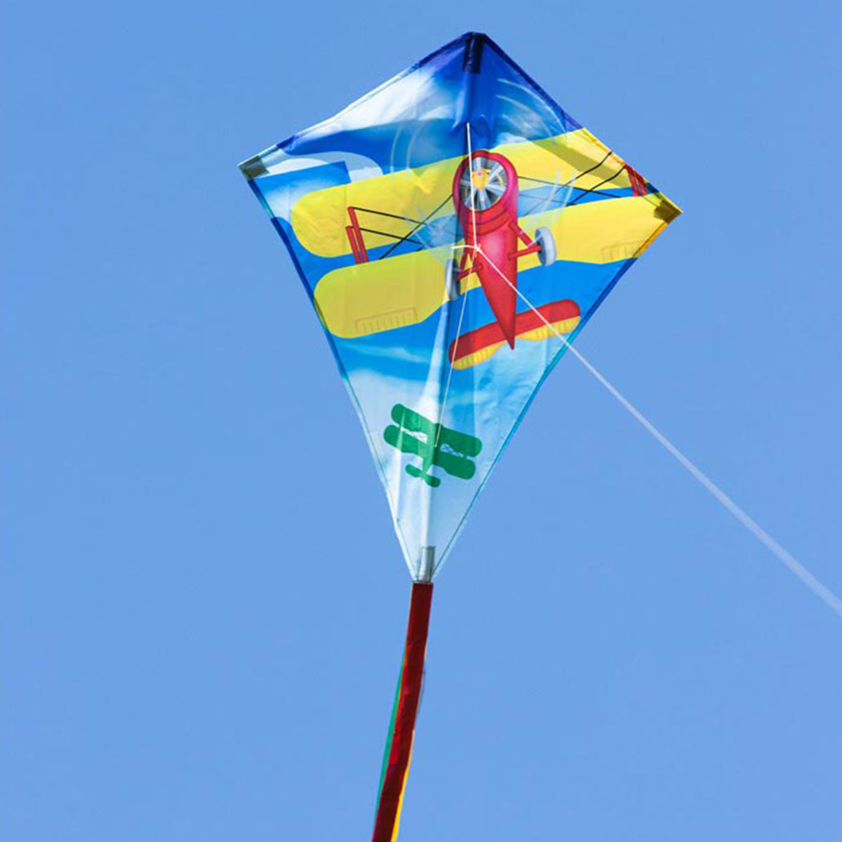 Kinderdrachen HQ Eddy Ecoline | Kinderdrache 70 cm flugfertig montiert | Flug Drachen für Kinder