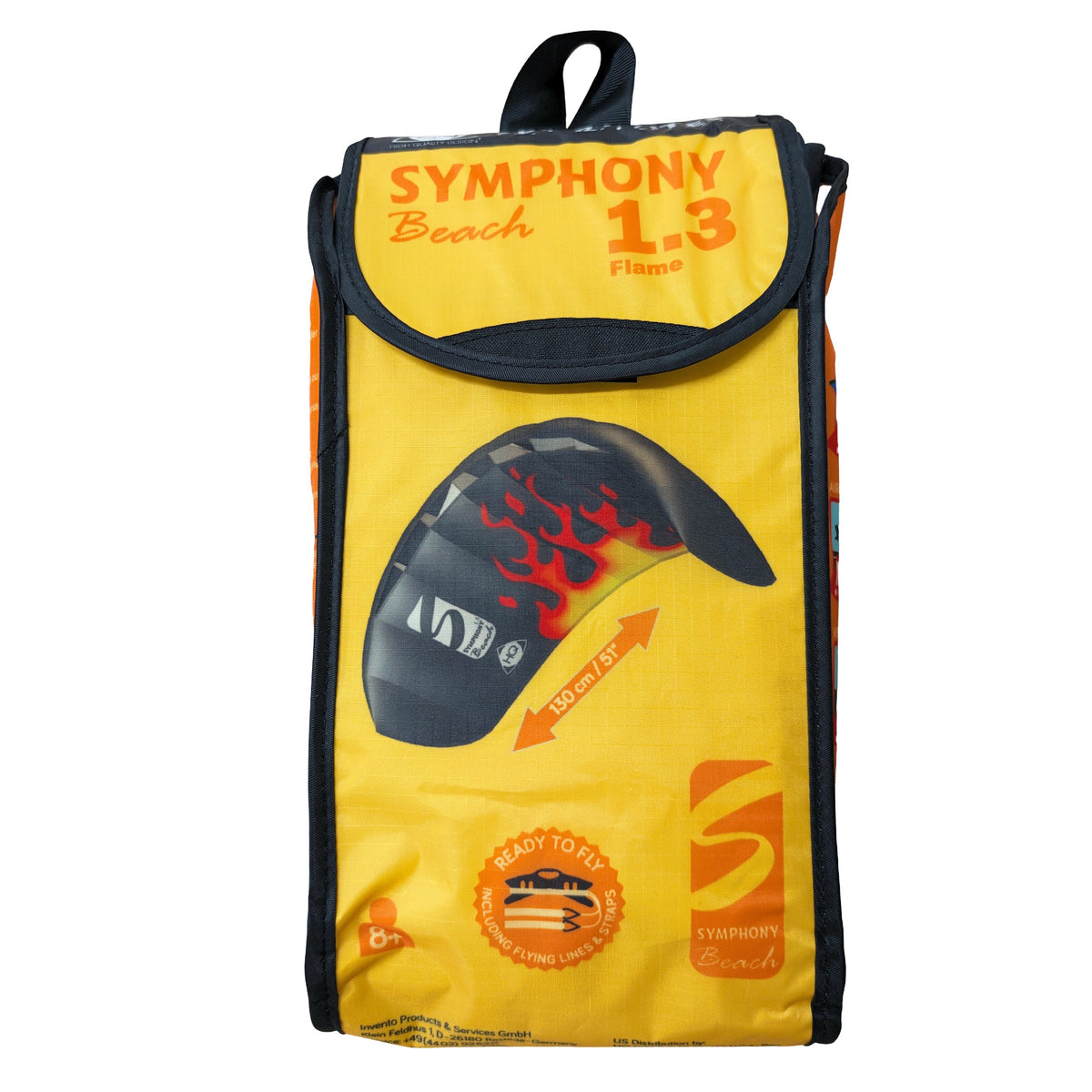 HQ Lenkmatte HQ Symphony Beach III 1.3 Flame Ready to Fly Lenkmatte 2 Leiner Kite Matte