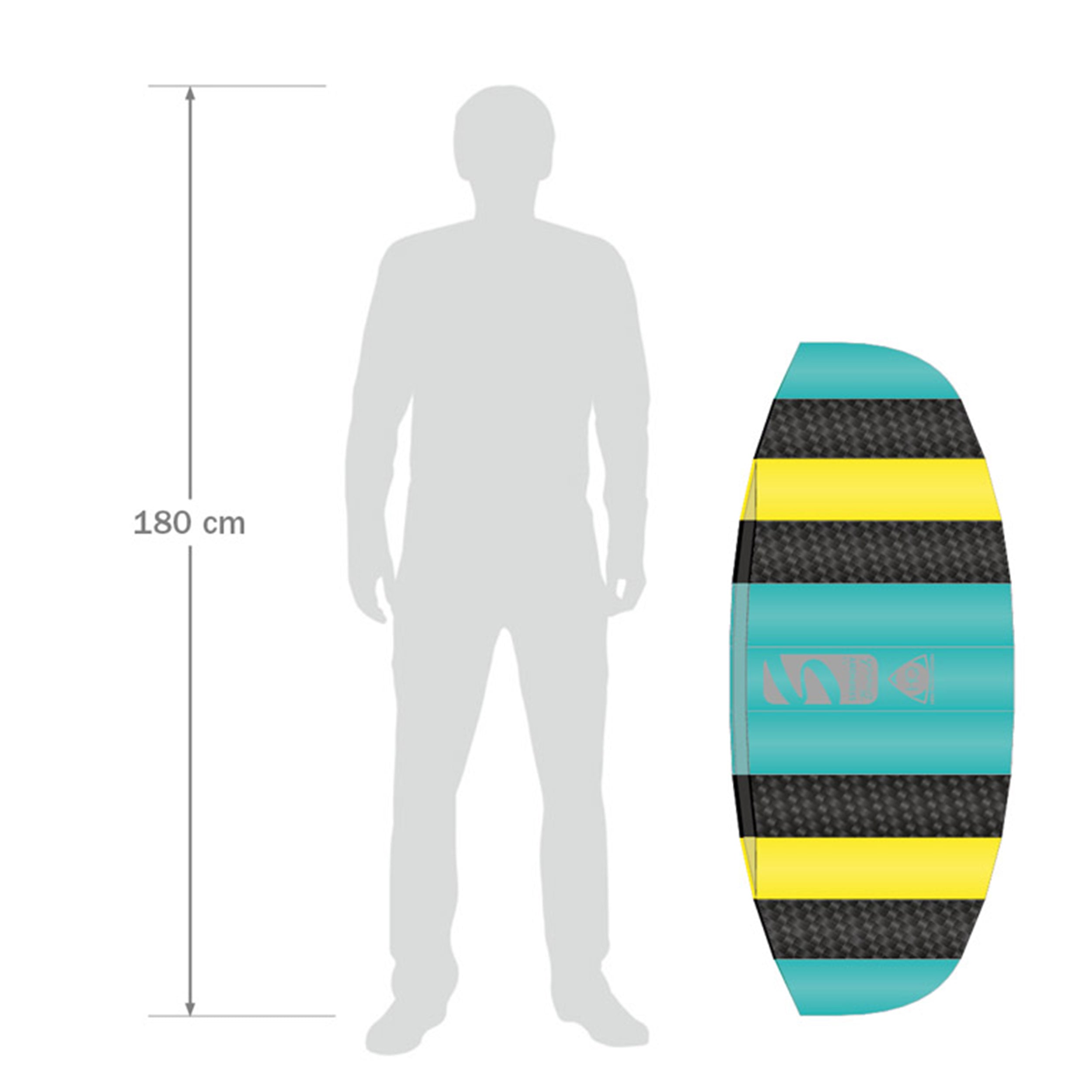 HQ Lenkmatte HQ Symphony Beach III 1.3 Aqua Ready to Fly Lenkmatte 2 Leiner Kite Matte