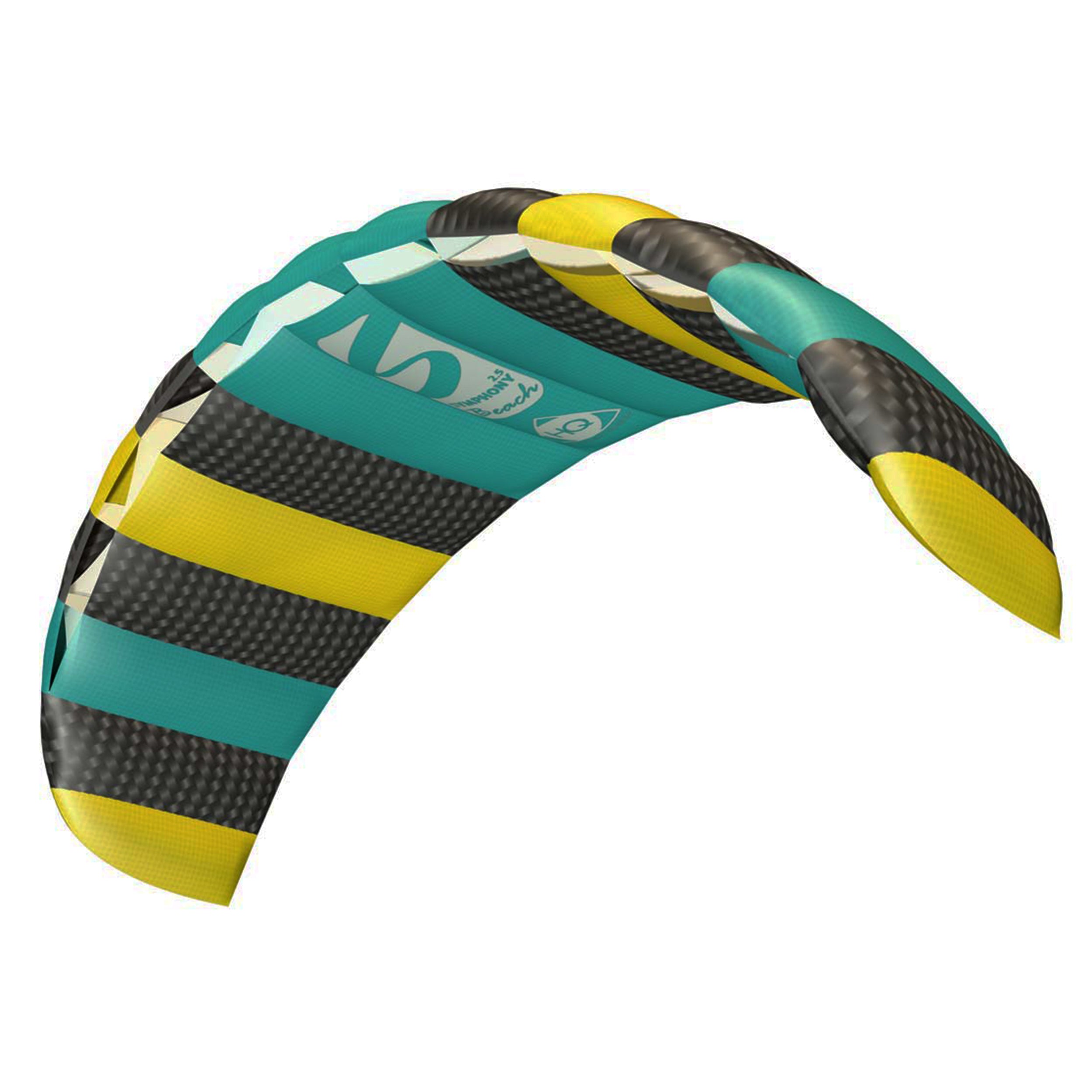 HQ Lenkmatte HQ Symphony Beach III 2.5 Aqua R2F Allround Lenkmatte Kite