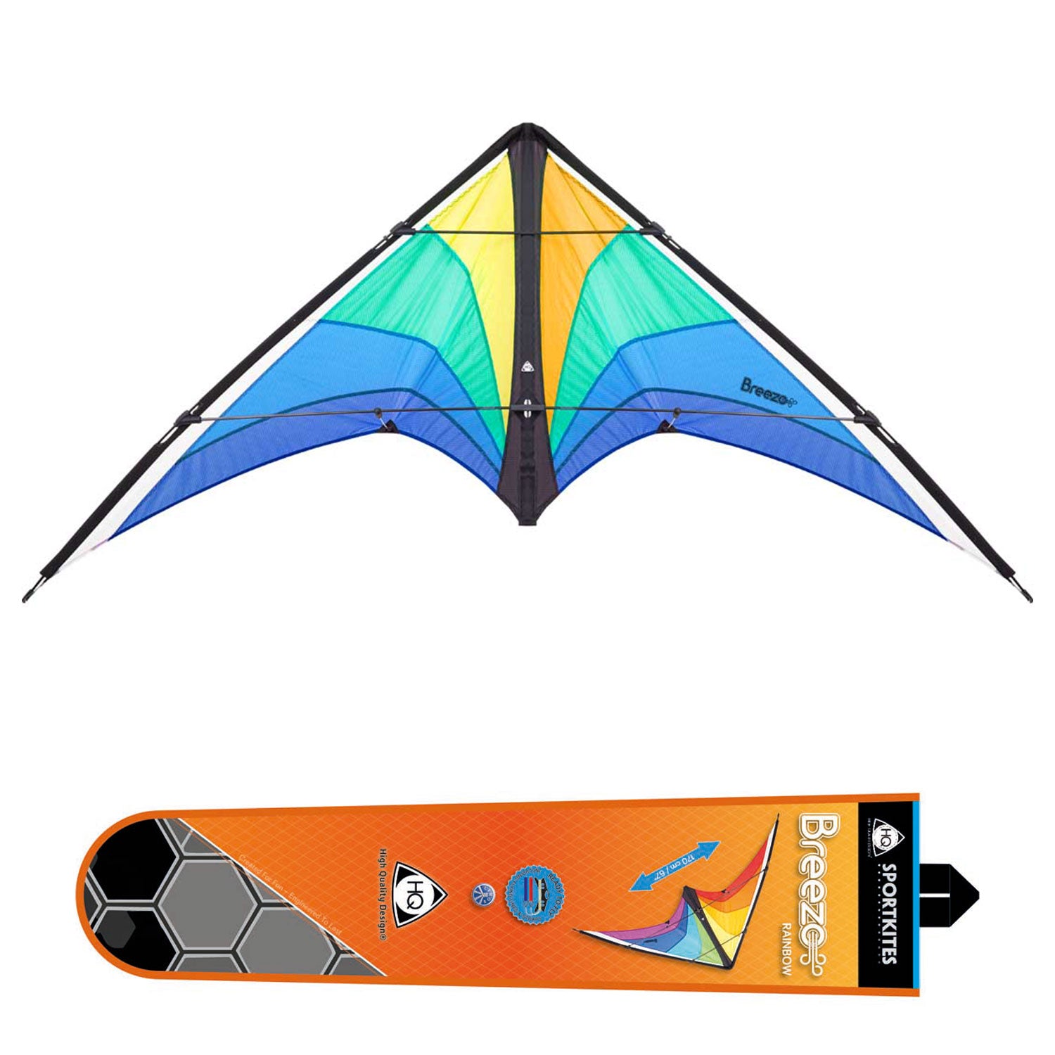 HQ Kinderdrachen Zweileiner Lenkdrachen HQ Breezo Freeze R2F 170 cm