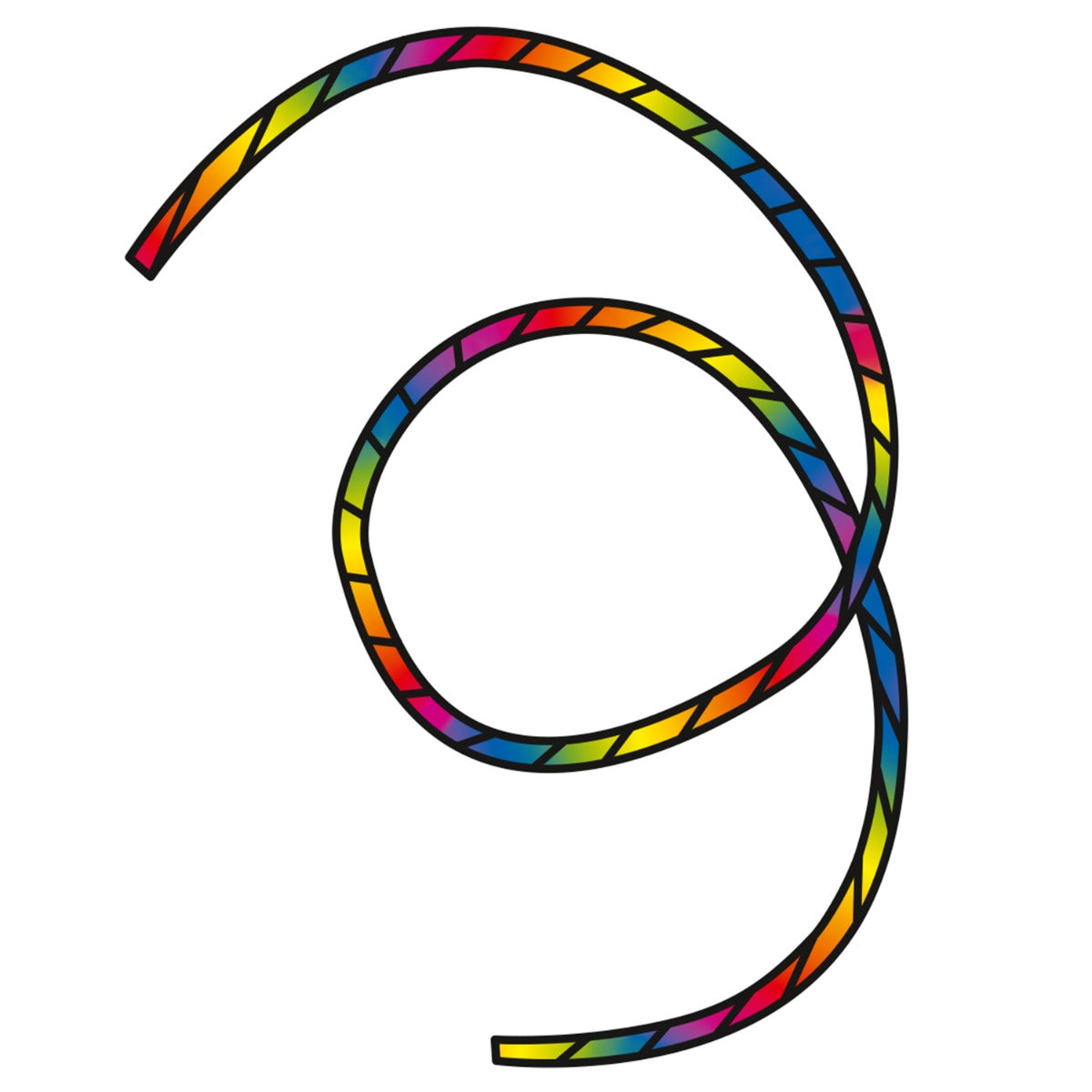 HQ Drachenschwanz HQ Tube Tail Rainbow Spiral 6 m Leinenschmuck Drachenzubehör