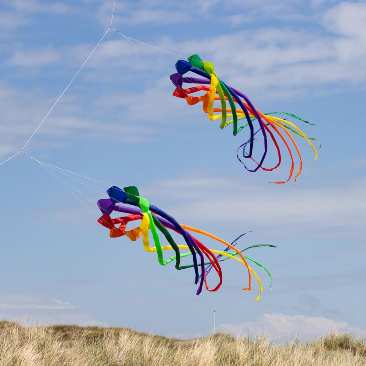 HQ Drachenschwanz HQ Soft Swirl Rainbow 6 m Leinenschmuck Drachenzubehör