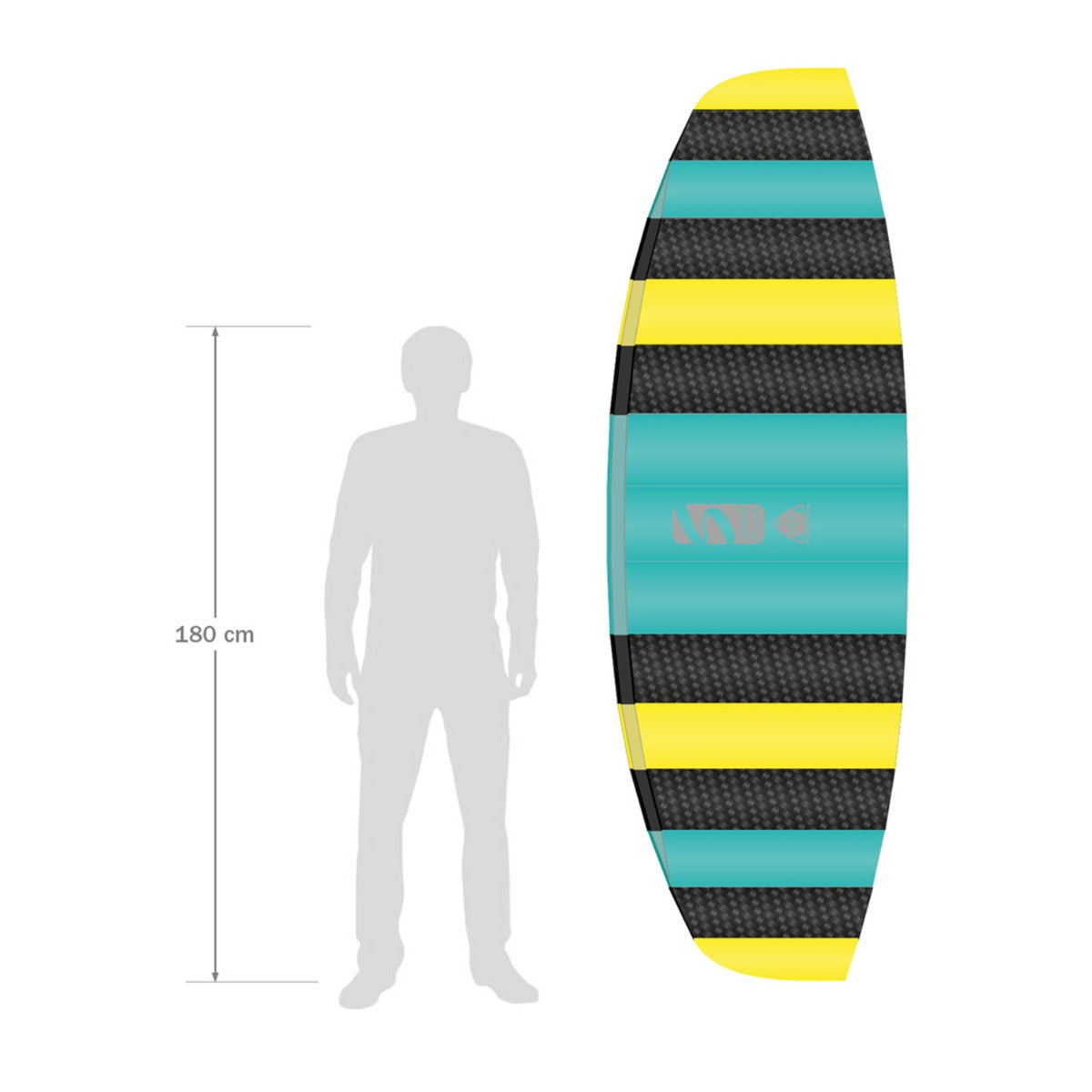 HQ Lenkmatte HQ Symphony Beach III 2.5 Aqua R2F Allround Lenkmatte Kite