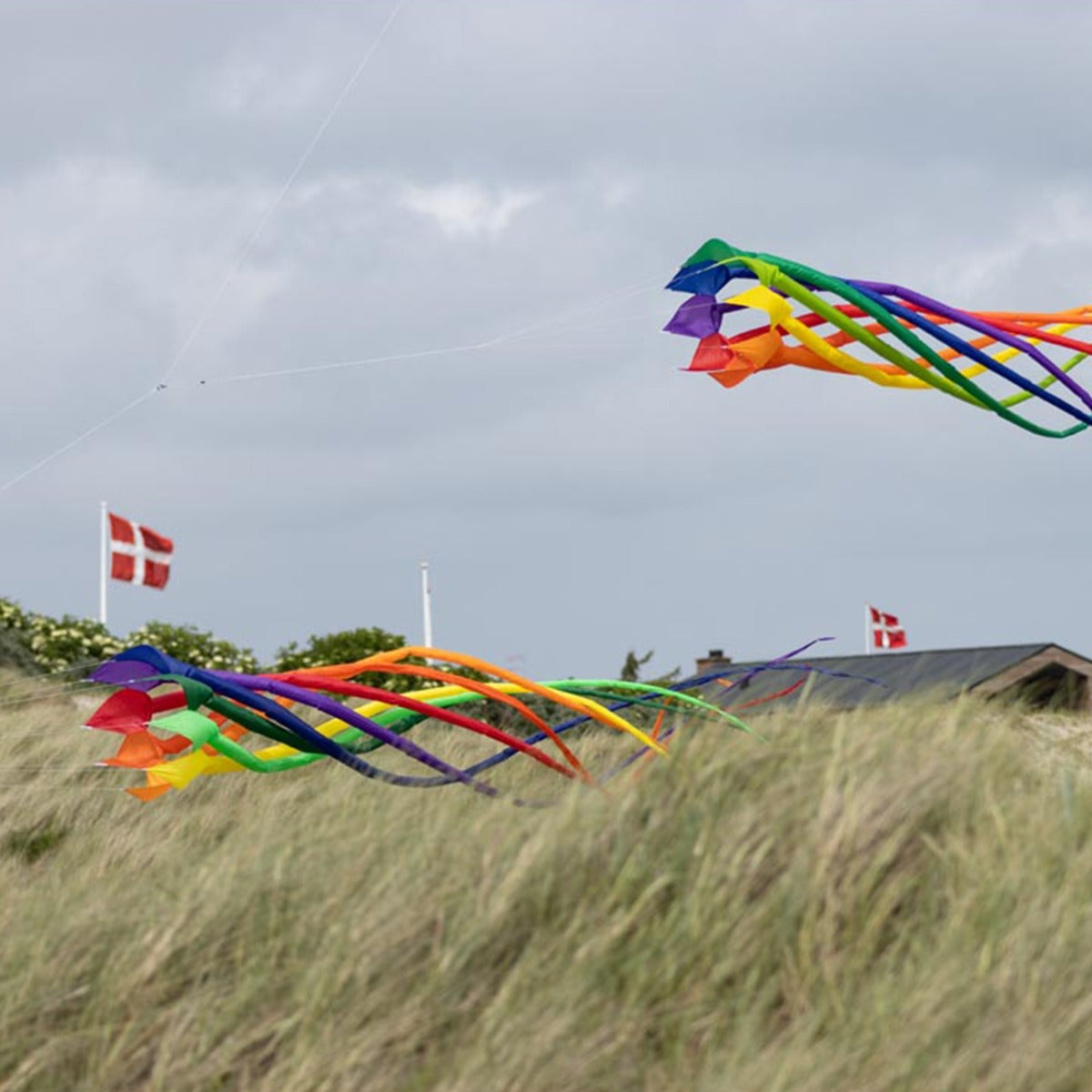 HQ Drachenschwanz HQ Soft Swirl Rainbow 6 m Leinenschmuck Drachenzubehör