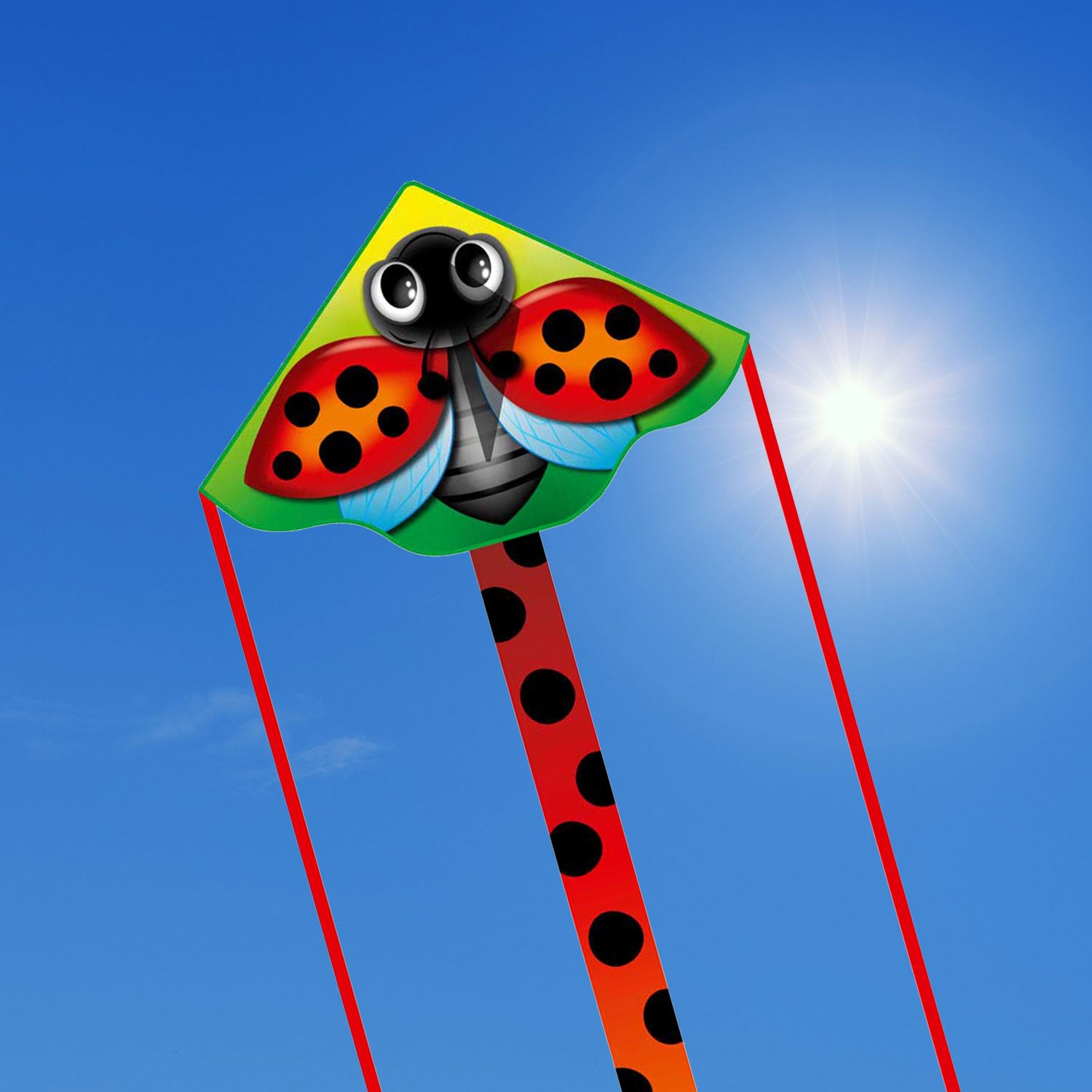 HQ Kinderdrachen Einleiner HQ Simple Flyer Ladybug 120 cm