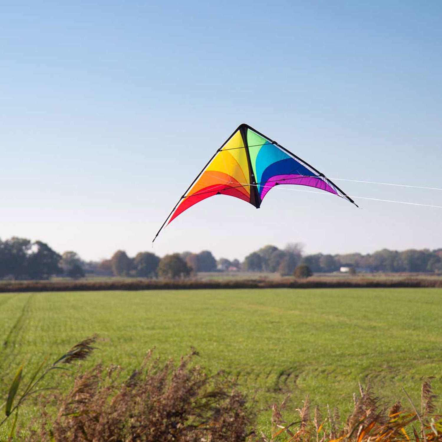 HQ Kinderdrachen Zweileiner Lenkdrachen HQ Breezo Rainbow R2F 170 cm