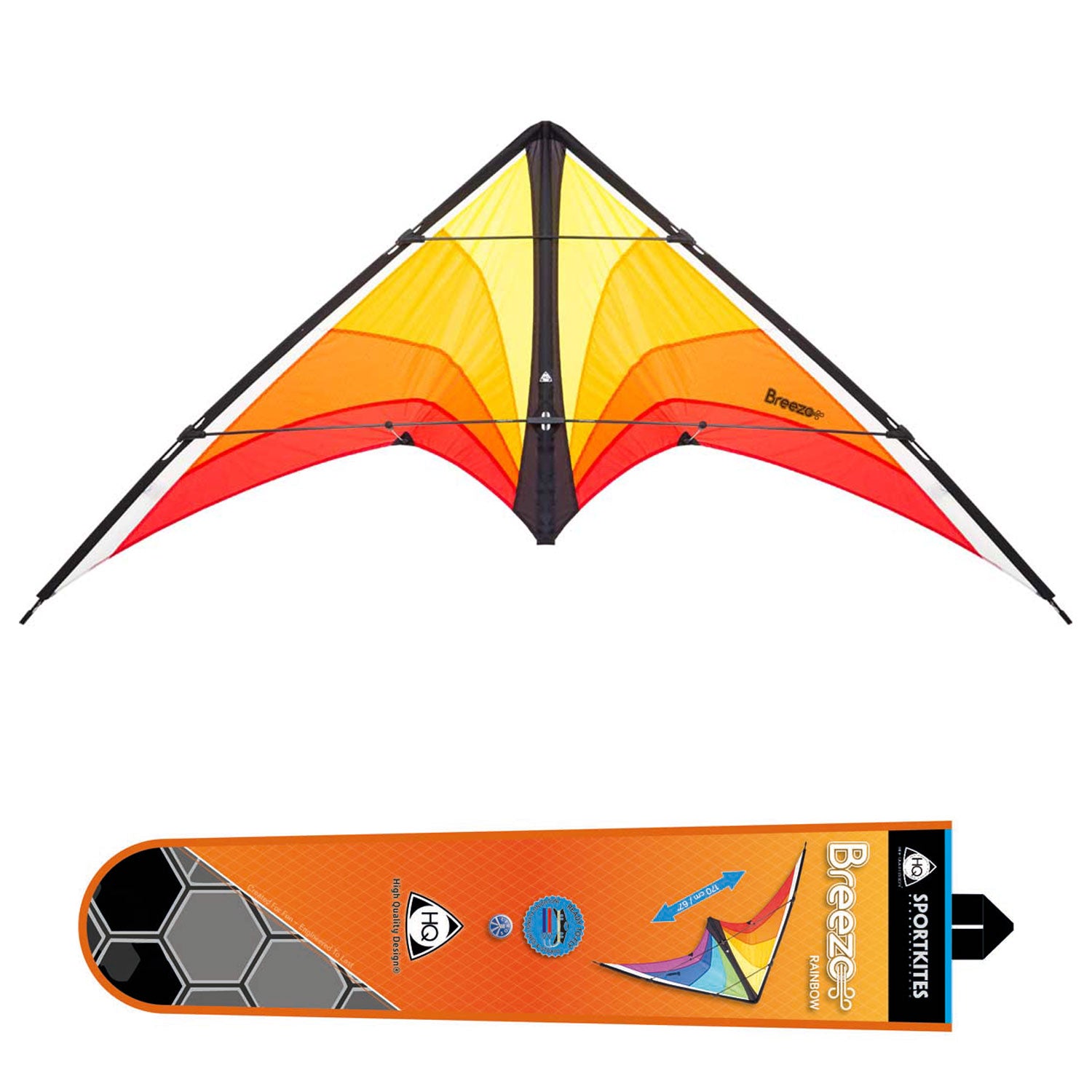 HQ Kinderdrachen Zweileiner Lenkdrachen HQ Breezo Blaze R2F 170 cm