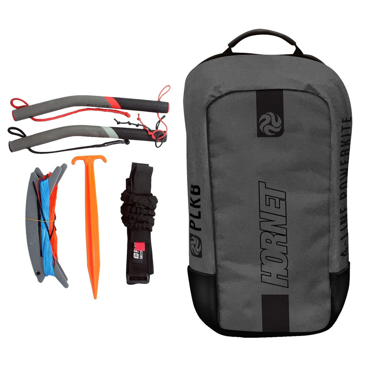 PLKB Hornet Lenkmatte 4 Leiner | 4 Leinen Lenkdrachen mit Handles und Kite Killer Powerkite flugfertig | verschiedene Größen