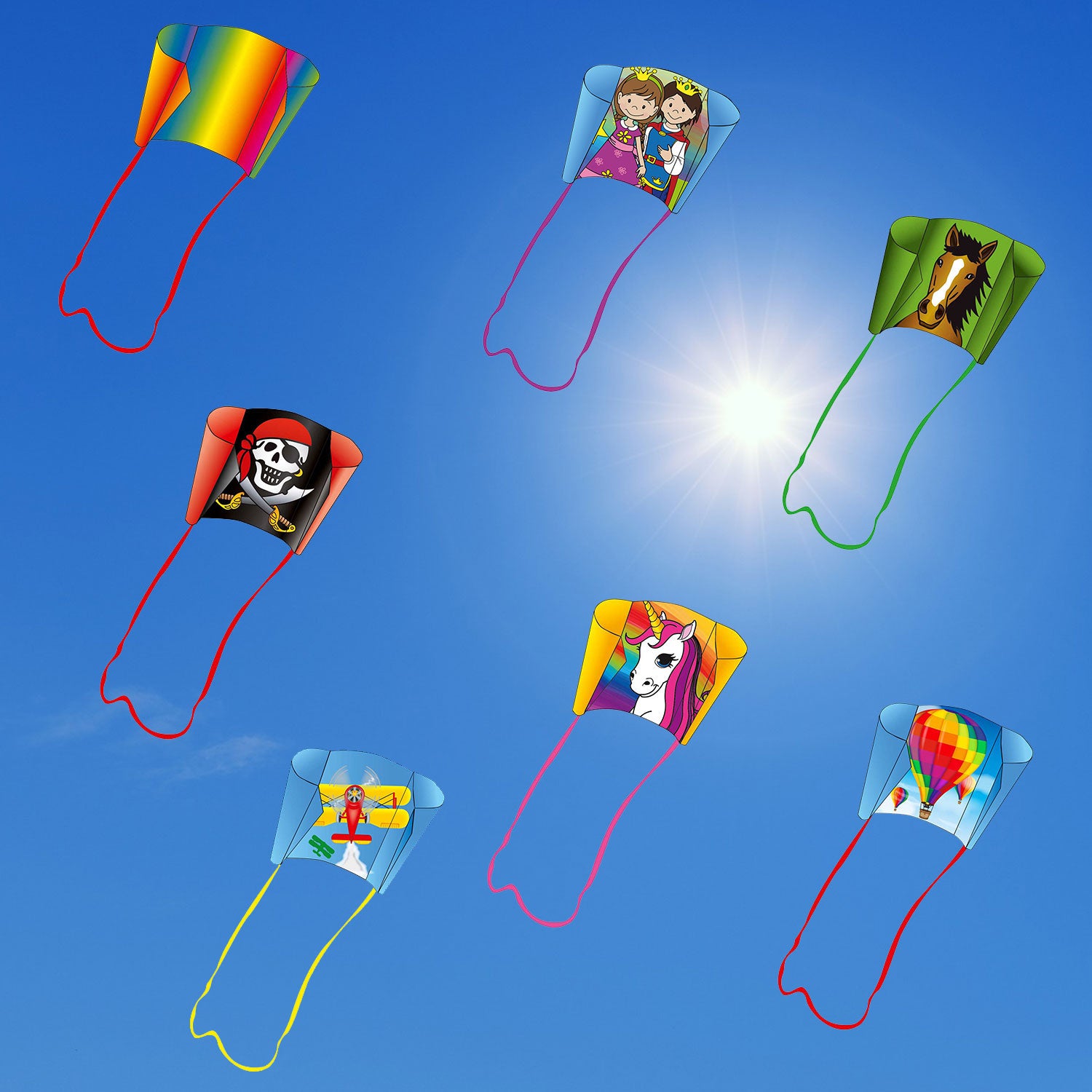 HQ Pocket Sled Kinderdrachen – Stabloser Taschendrachen für Kinder ab 5 Jahren | Leicht zu fliegen & sofort startklar