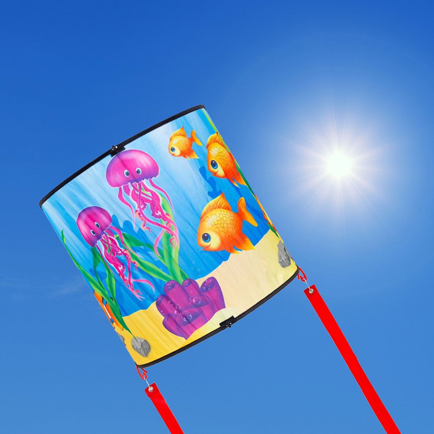 HQ Kinderdachen Einleiner HQ Cylinder Kite Aquarium 38 cm