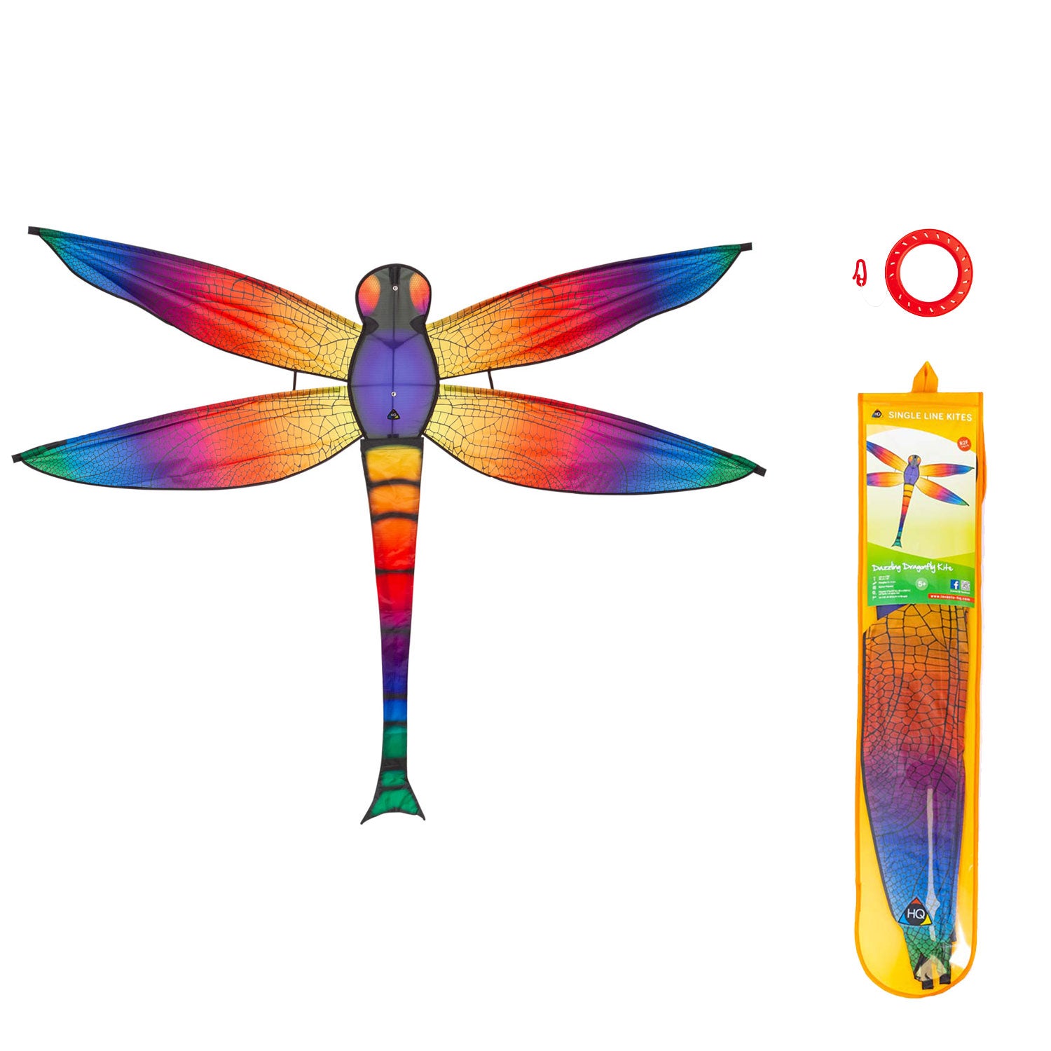 HQ Kinderdrachen Einleiner Drachen HQ Dazzling Dragonfly Kite 140 cm Flugdrache