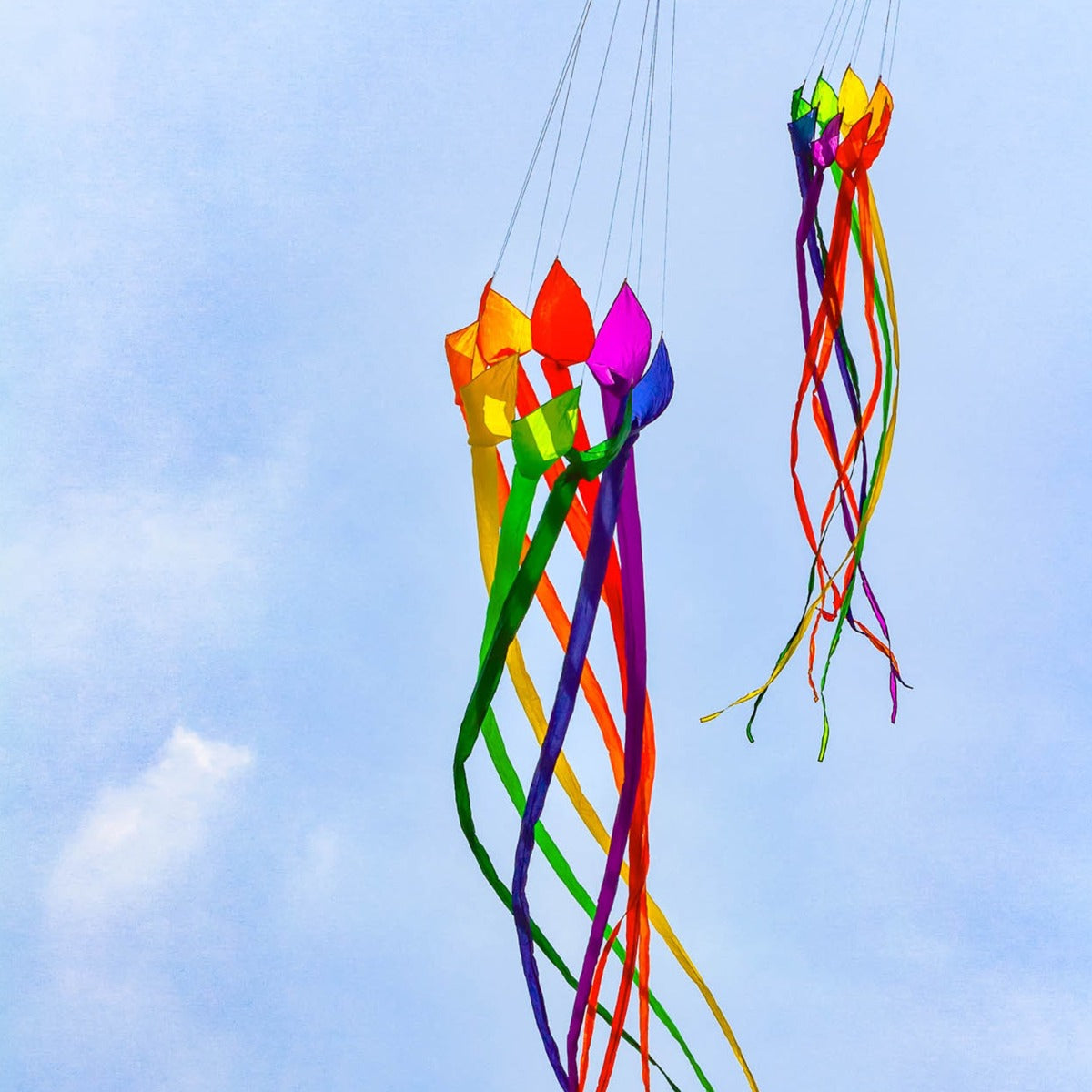 HQ Drachenschwanz HQ Soft Swirl Rainbow 6 m Leinenschmuck Drachenzubehör