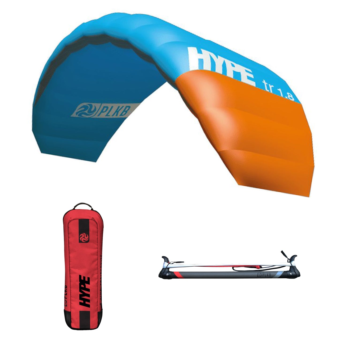 PLKB Hype TR Trainer Kite | Lenkmatte 2 Leiner mit Bar Lenkdrachen Matte R2F Powerkite | von Peter Lynn Kites