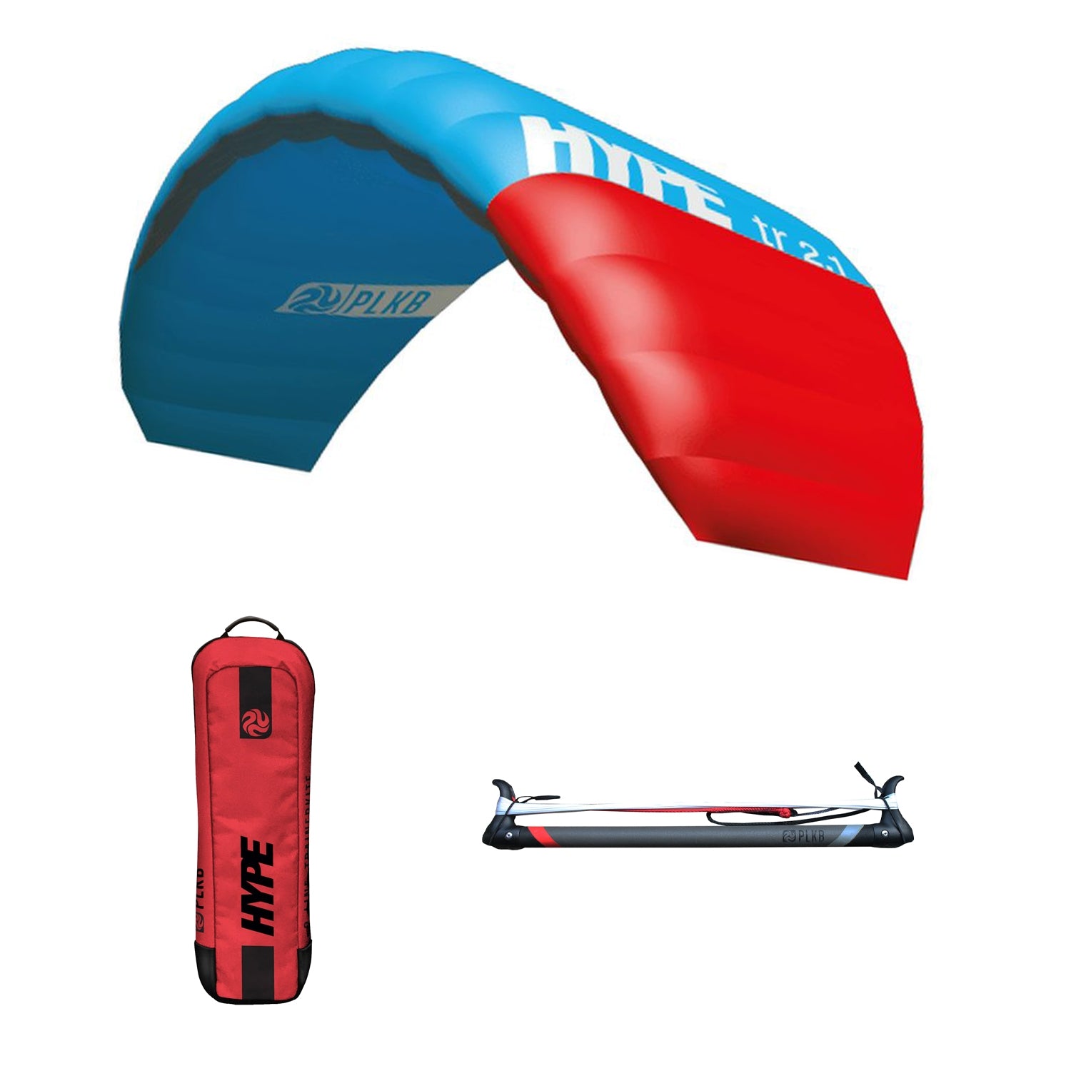 PLKB Hype TR Trainer Kite | Lenkmatte 2 Leiner mit Bar Lenkdrachen Matte R2F Powerkite | von Peter Lynn Kites