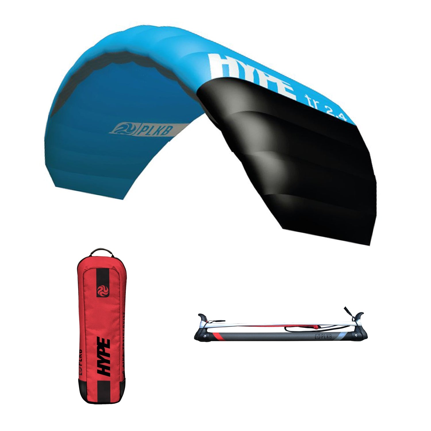 PLKB Hype TR Trainer Kite | Lenkmatte 2 Leiner mit Bar Lenkdrachen Matte R2F Powerkite | von Peter Lynn Kites