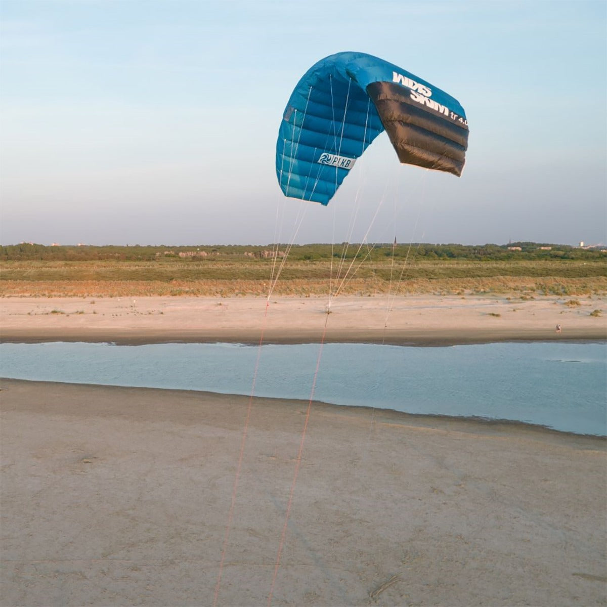 PLKB Skim TR Trainer Kite | Lenkmatte 3 Leiner mit Bar und Kite Killer Lenkdrachen Matte R2F Powerkite | von Peter Lynn Kites