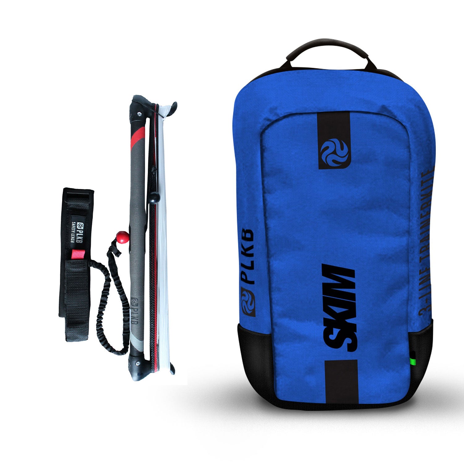 PLKB Skim TR Trainer Kite | Lenkmatte 3 Leiner mit Bar und Kite Killer Lenkdrachen Matte R2F Powerkite | von Peter Lynn Kites