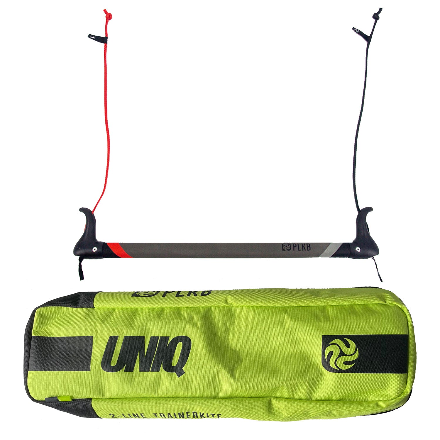 PLKB Uniq TR Trainer Kite | Lenkmatte 2 Leiner mit Bar und Single Skin Lenkdrachen Matte R2F | von Peter Lynn Kites