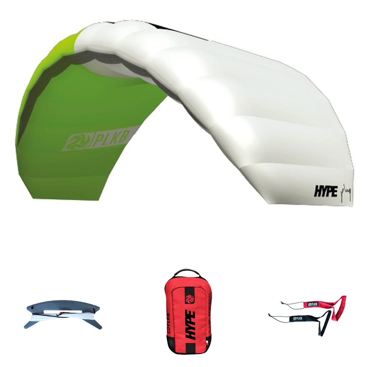 PLKB Hype Play Complete | Lenkmatte 2 Leiner Lenkdrachen Matte R2F Powerkite | von Peter Lynn Kites