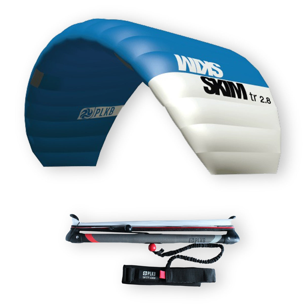 PLKB Skim TR Trainer Kite | Lenkmatte 3 Leiner mit Bar und Kite Killer Lenkdrachen Matte R2F Powerkite | von Peter Lynn Kites