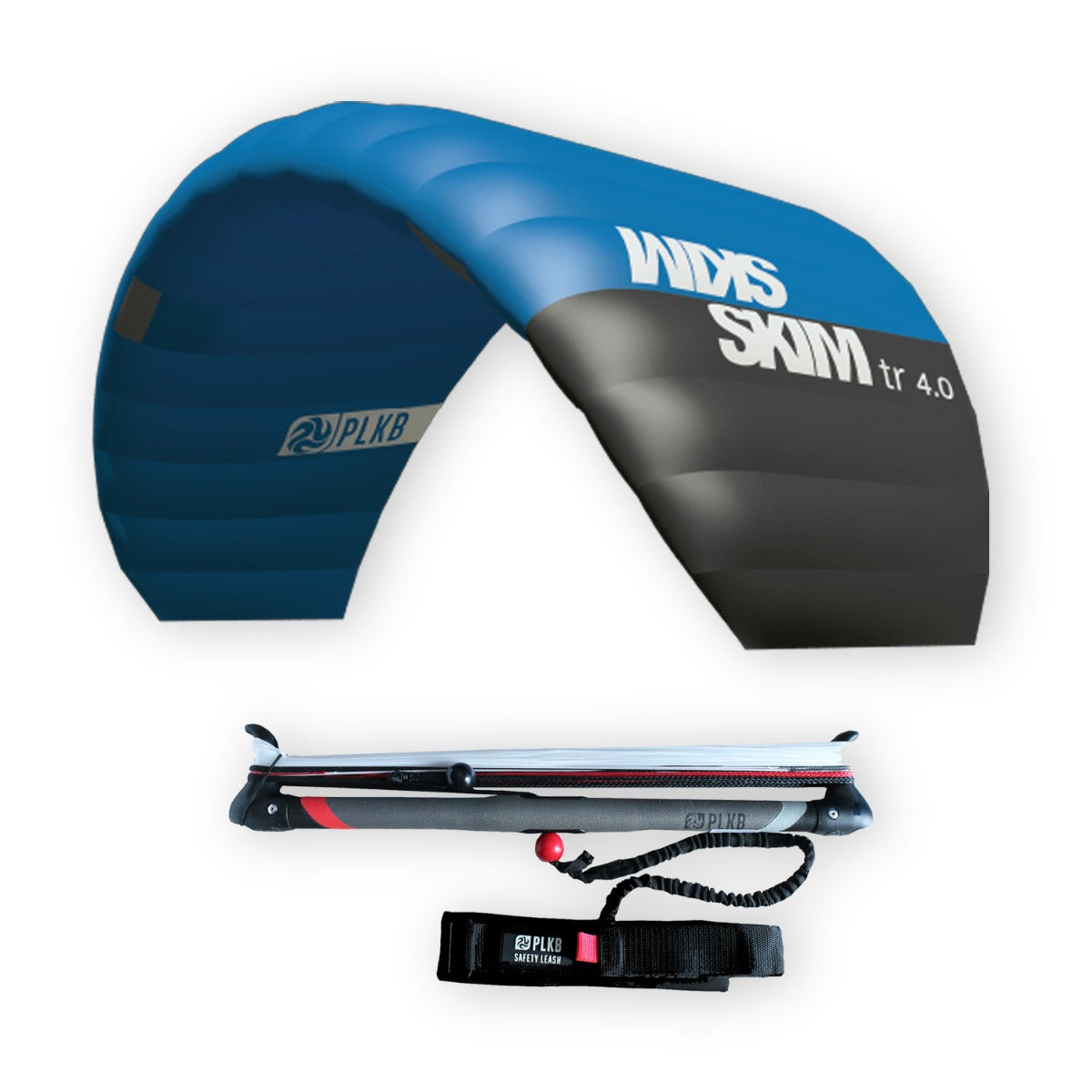 PLKB Skim TR Trainer Kite | Lenkmatte 3 Leiner mit Bar und Kite Killer Lenkdrachen Matte R2F Powerkite | von Peter Lynn Kites