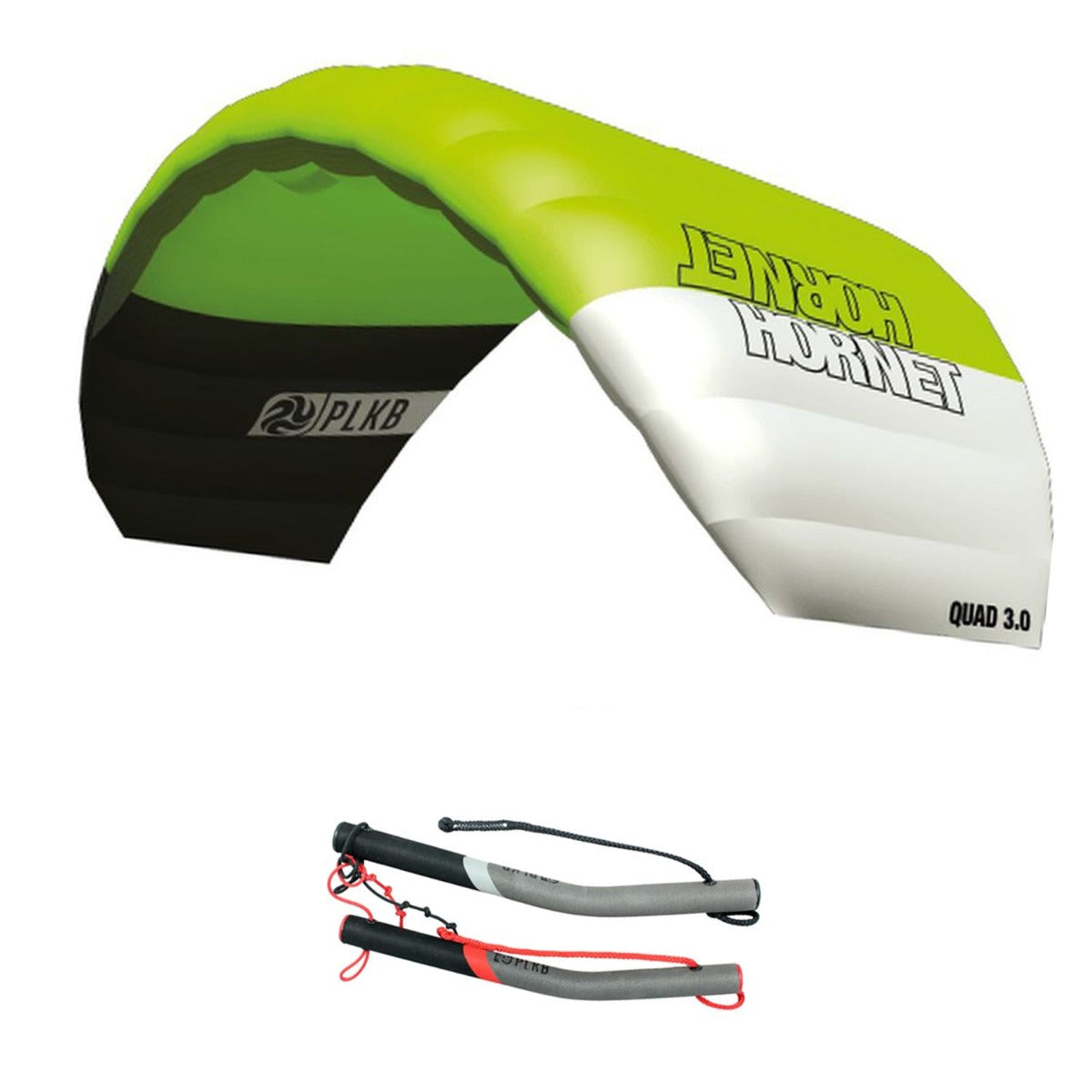 PLKB Hornet Lenkmatte 4 Leiner | 4 Leinen Lenkdrachen mit Handles und Kite Killer Powerkite flugfertig | verschiedene Größen