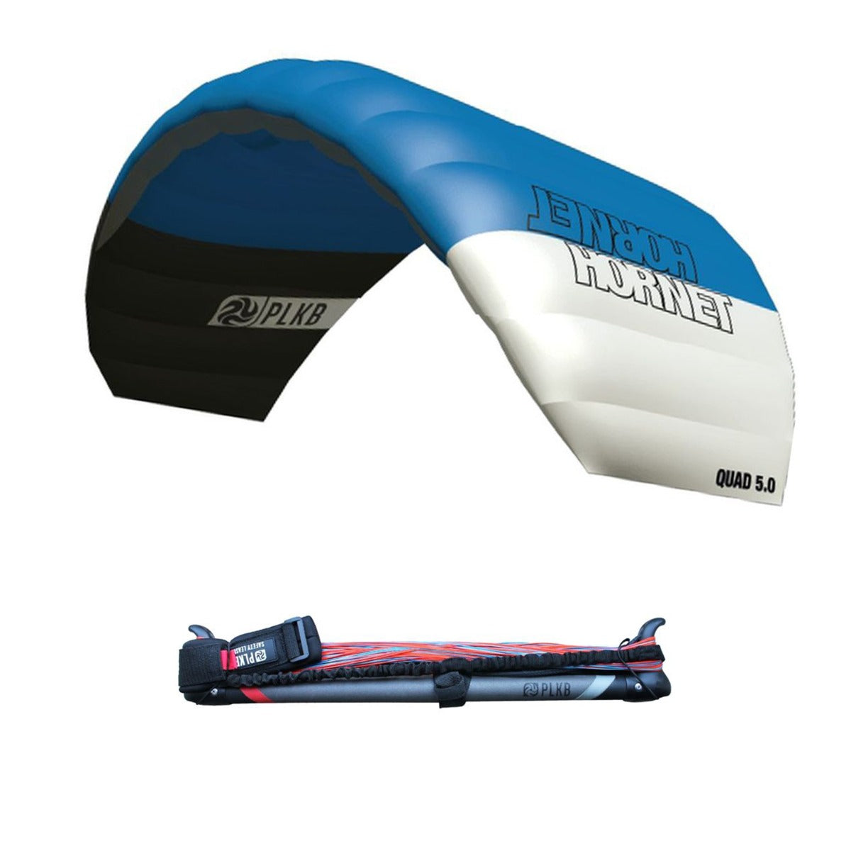 PLKB Hornet Lenkmatte 4 Leiner | 4 Leinen Lenkdrachen mit Controlbar und Kite Killer Powerkite flugfertig | verschiedene Größen