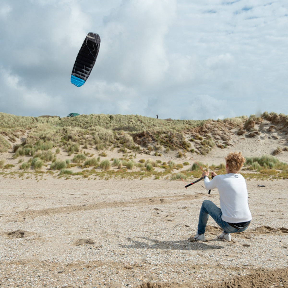 PLKB Twister Lenkmatte 4 Leiner | 4 Leinen Lenkdrachen mit Handles und Kite Killer Powerkite flugfertig | verschiedene Größen