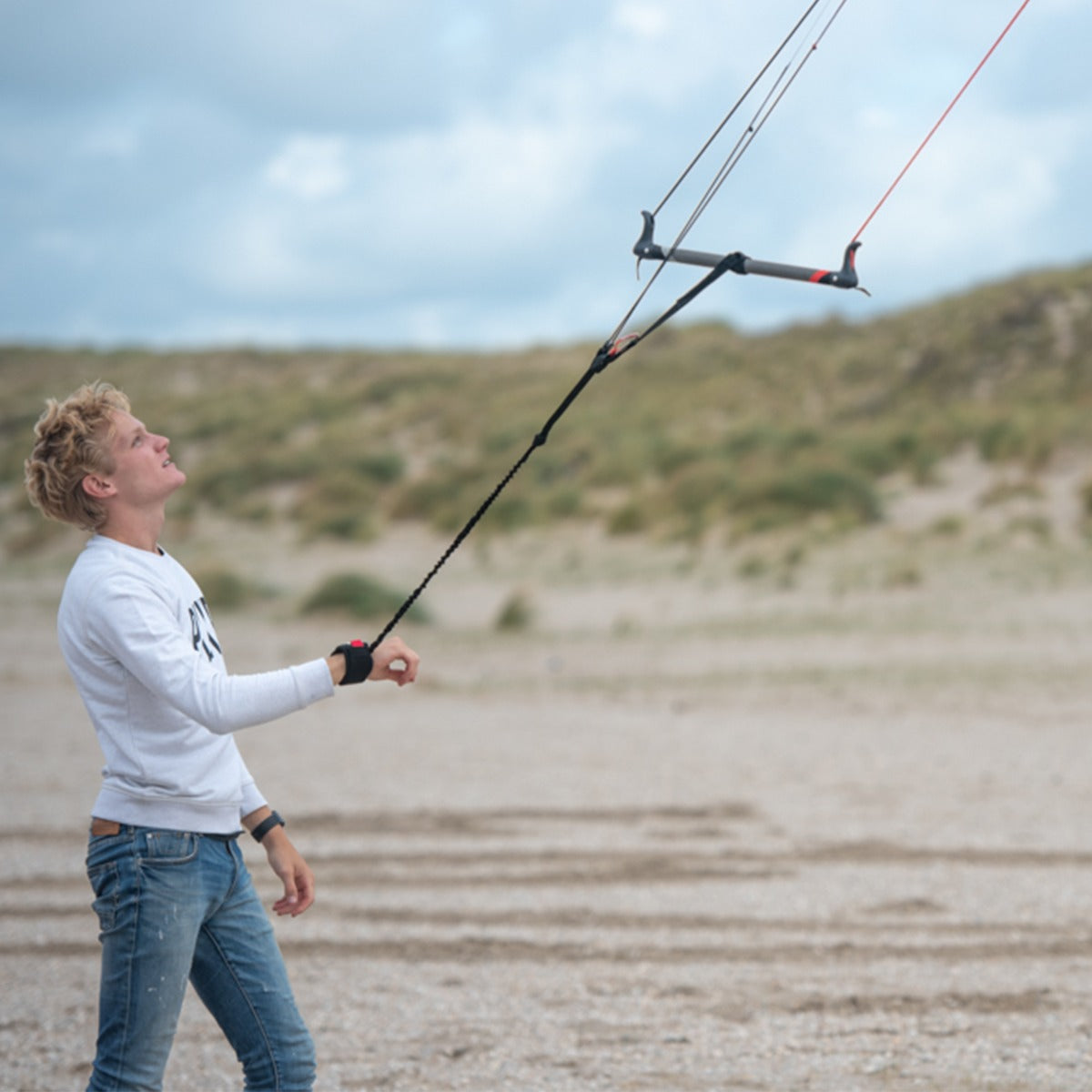 PLKB Twister Lenkmatte 4 Leiner | 4 Leinen Lenkdrachen mit Controlbar und Kite Killer Powerkite flugfertig | verschiedene Größen
