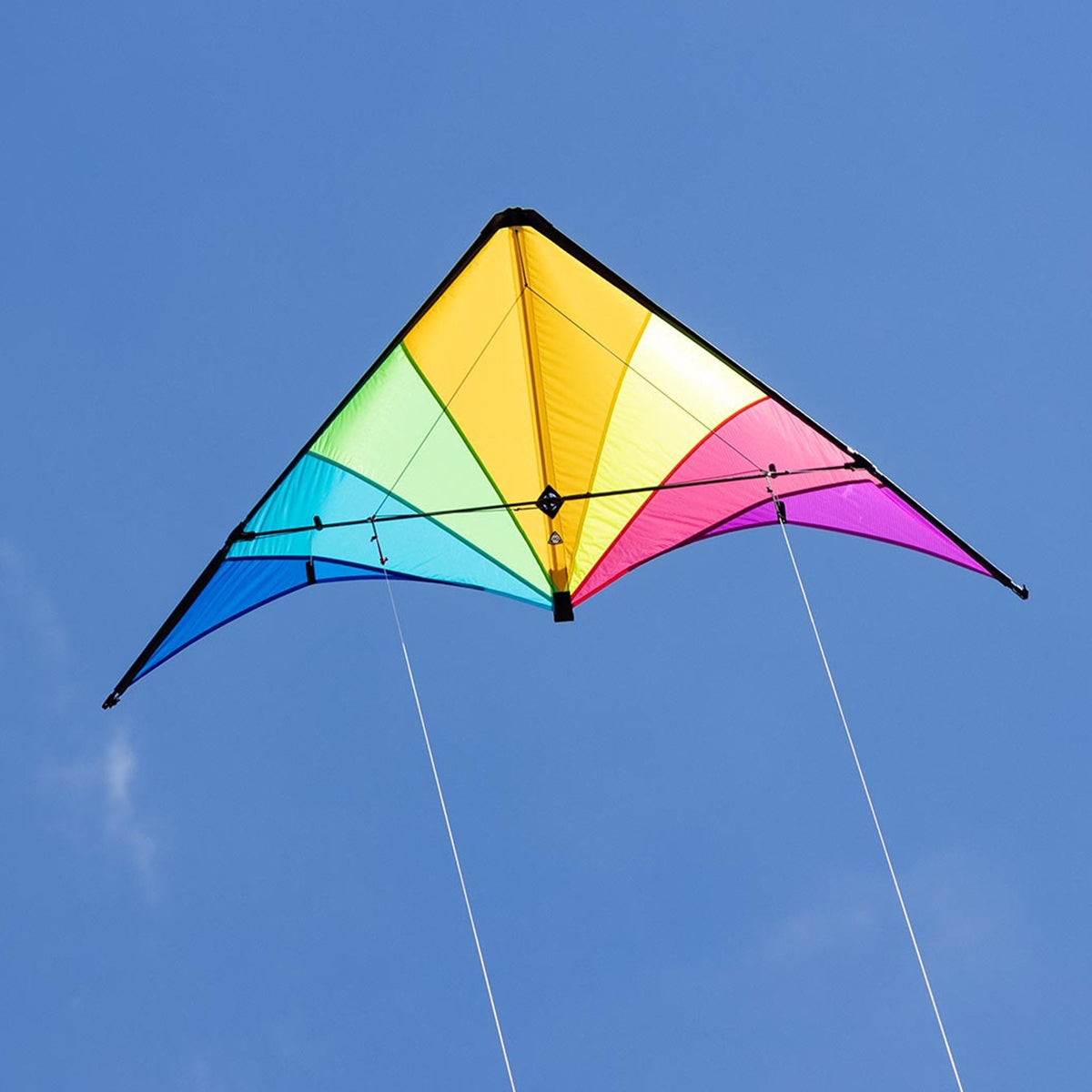 HQ Lenkdrachen HQ Delta Hawk Neon-Rainbow 146 cm Speed & Power Drachen