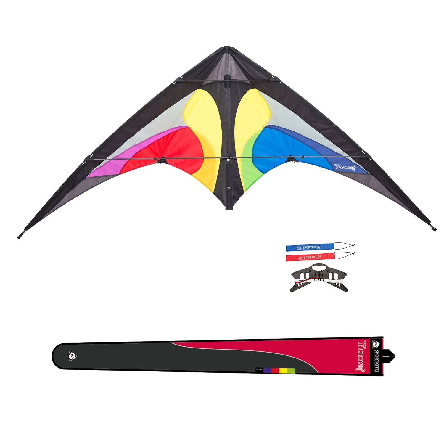 HQ Lenkdrachen HQ Yukon II Rainbow Allround Drachen