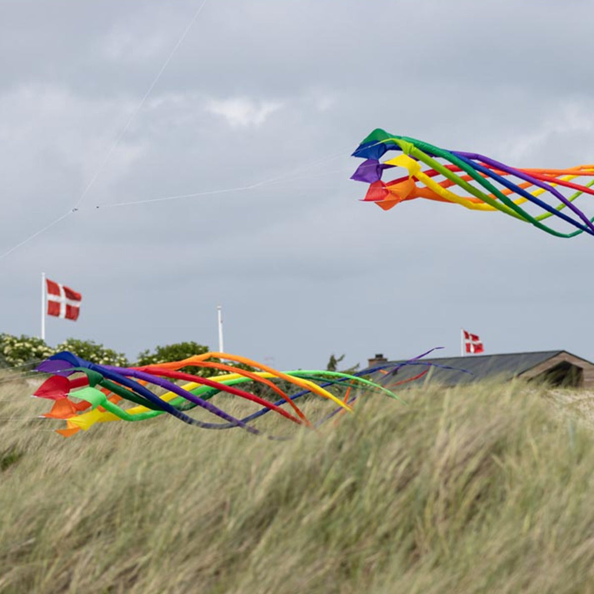 HQ Drachenschwanz HQ Soft Swirl Rainbow 3 m Leinenschmuck Drachenzubehör