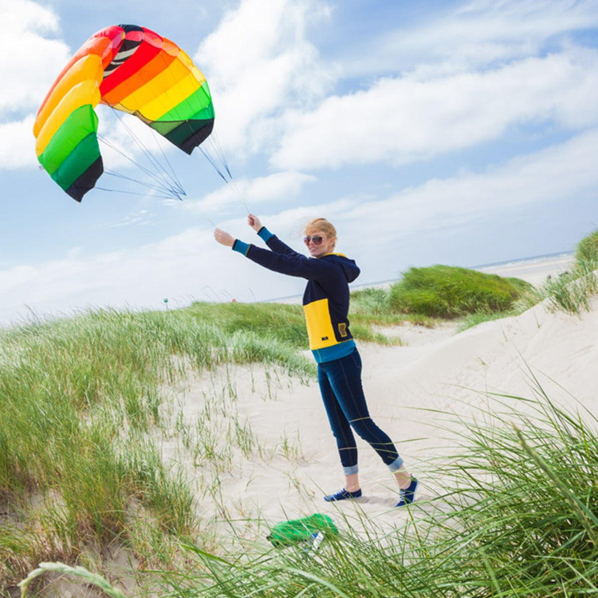 HQ Lenkmatte HQ Symphony Pro 2.2 Rainbow Allround Lenkmatte 2 Leiner Kite Matte