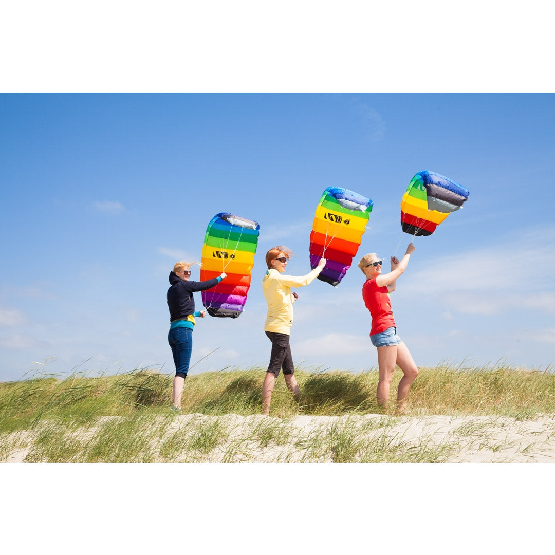 HQ Lenkmatte HQ Symphony Beach III 1.8 Rainbow Ready to Fly Lenkmatte 2 Leiner Kite Matte