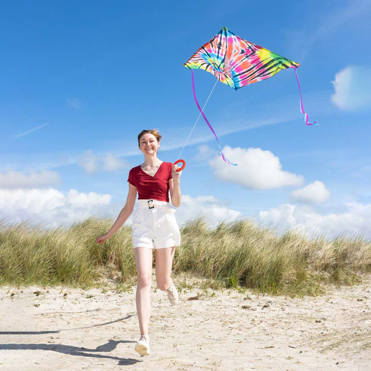 HQ Kinderdrachen Einleiner Drachen HQ Delta Tie Dye 140 cm Flugdrachen