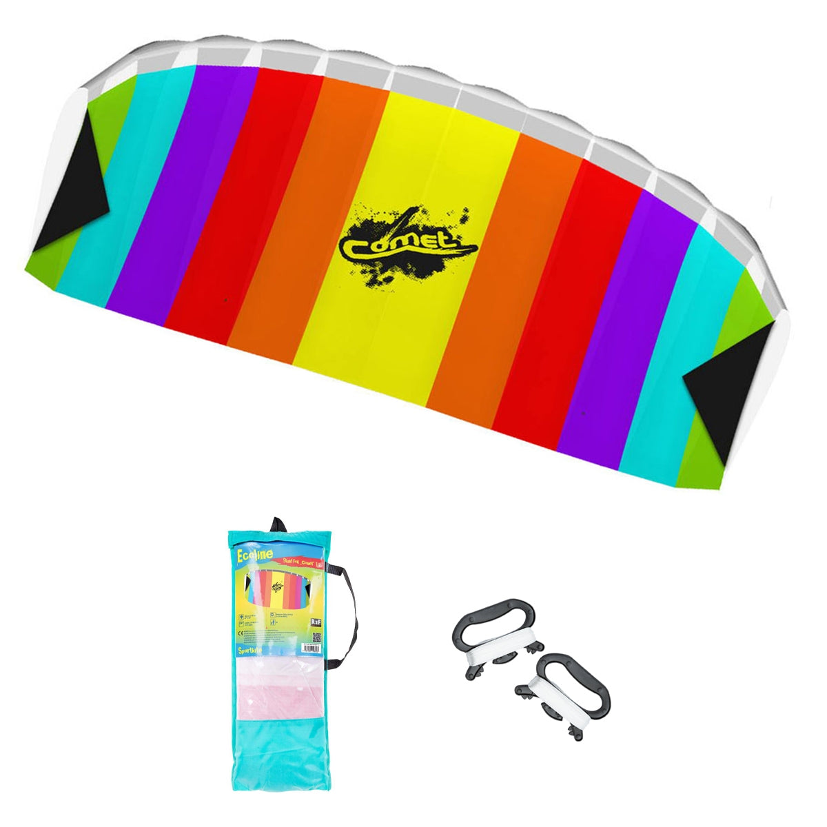 HQ Kinderlenkmatte Drachen HQ Comet 1.2 Rainbow Lenkdrachen Matte