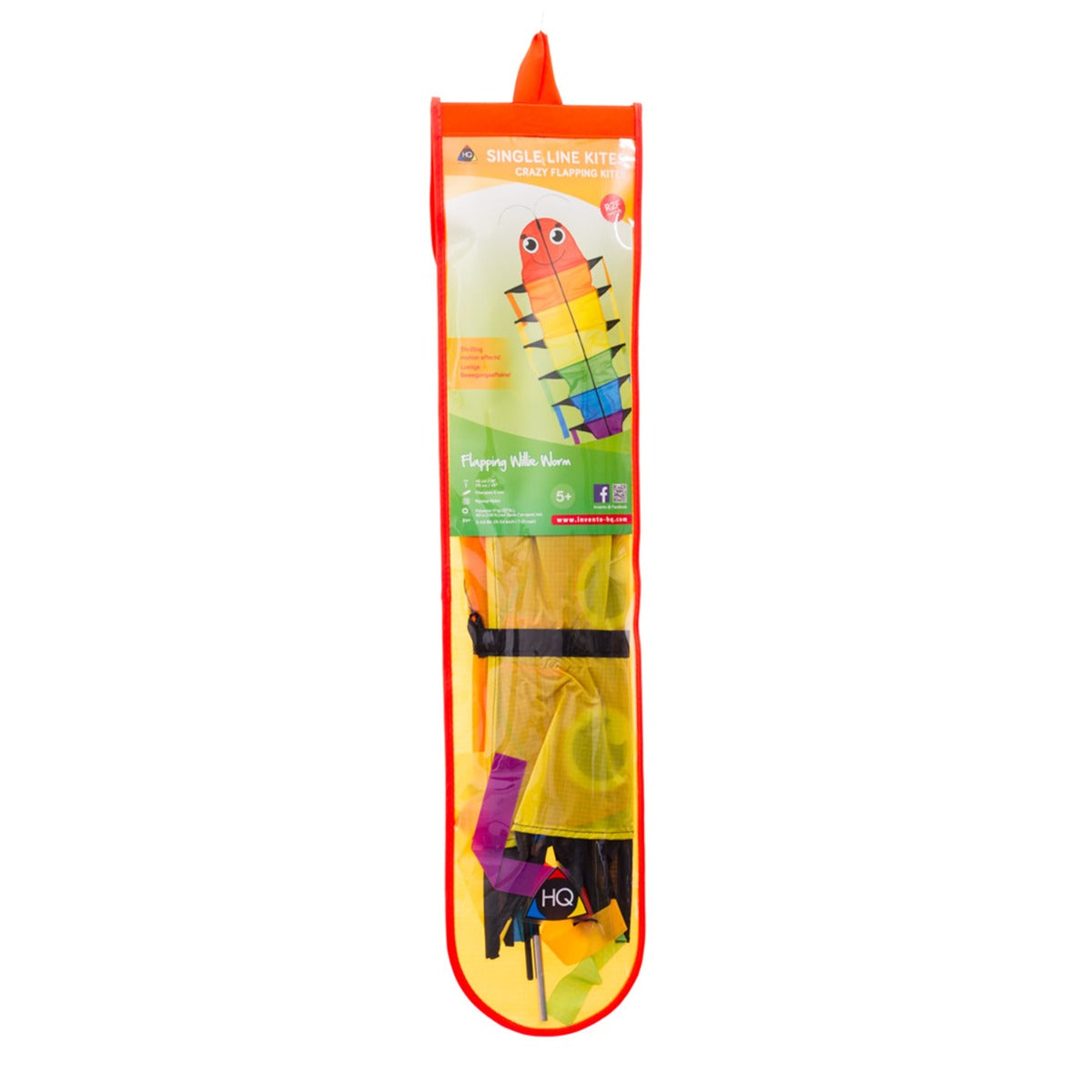 HQ Kinderdrachen Einleiner Drachen HQ Flapping Willie Worm Flugdrachen