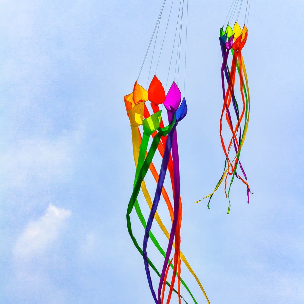 HQ Drachenschwanz HQ Soft Swirl Rainbow 3 m Leinenschmuck Drachenzubehör