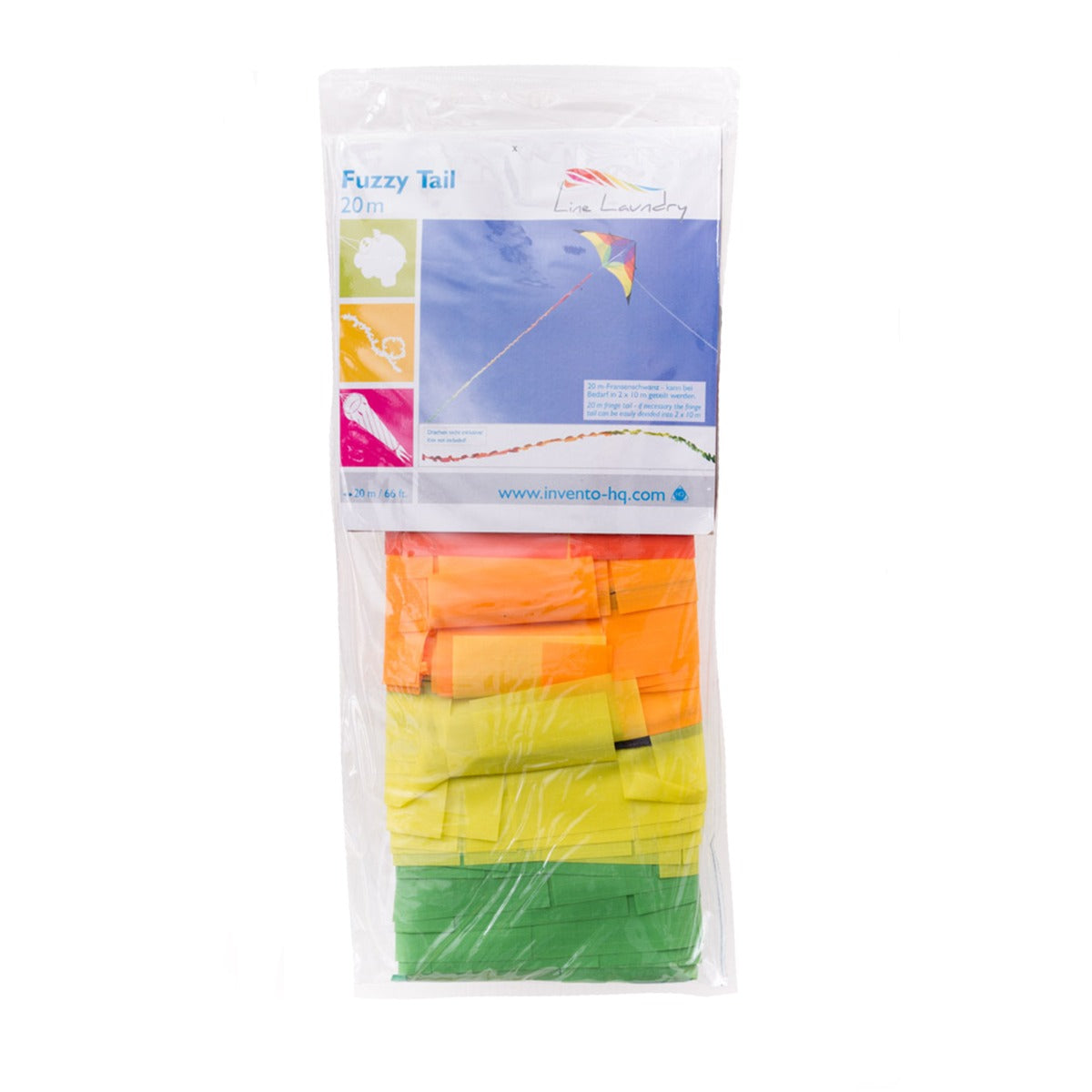 HQ Drachenchwanz HQ Fuzzy Tail 20 m Fransenschwanz Rainbow Leinenschmuck