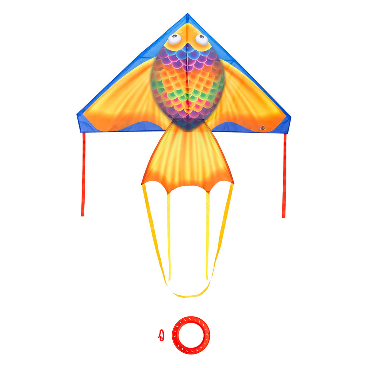 HQ Kinderdrachen Einleiner Drachen HQ Delta Rainbow Fish 140 cm Flugdrache