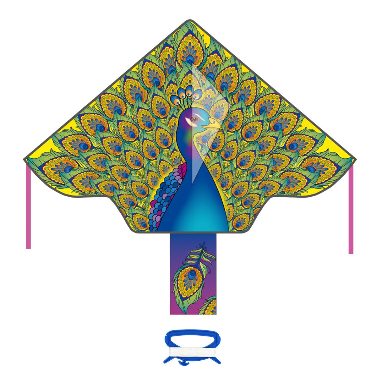 HQ Kinderdrachen Einleiner Drachen HQ Simple Flyer Peacock 120 cm Flugdrachen